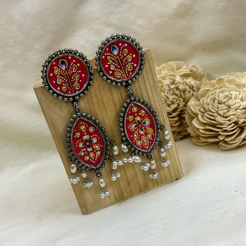 Ethnic Hand crafted Tanjore Art Dangler - Image 4