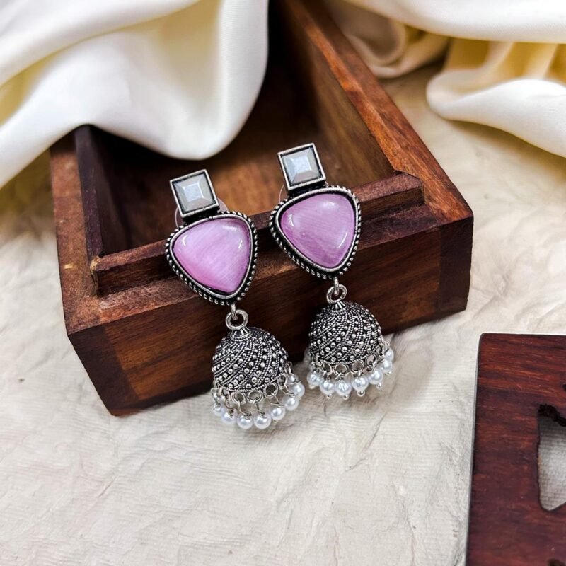 Trikon Jhumkas