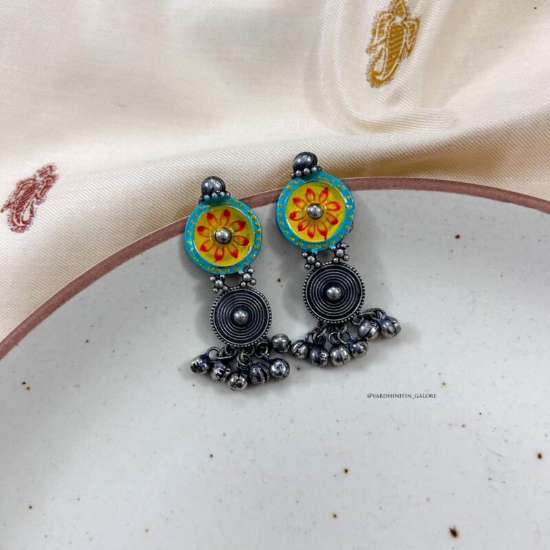 Navya Handpainted Danglers - Image 2