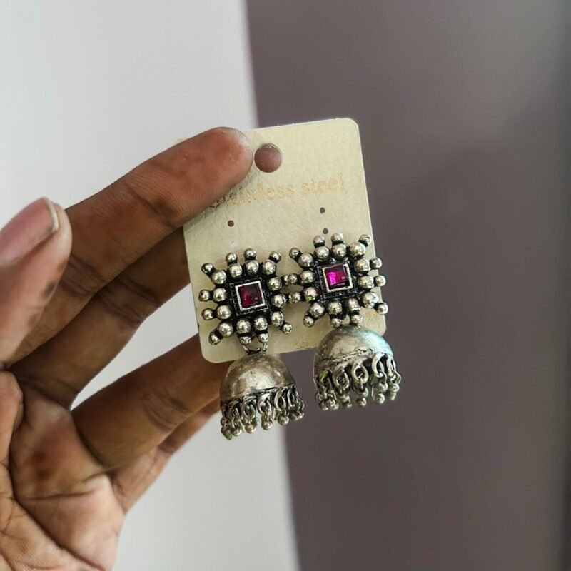 Square Oxy Jhumkas