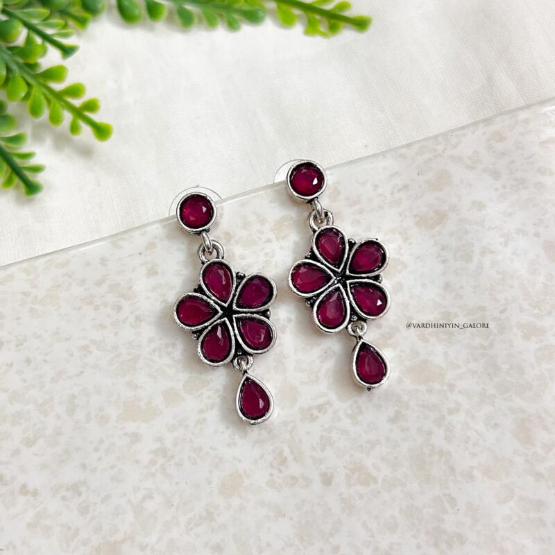 Hiranya Floral Studs - Image 3
