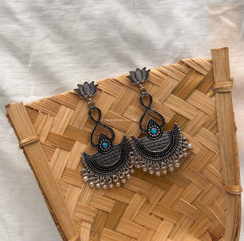 Iravati Lotus Danglers - Image 3