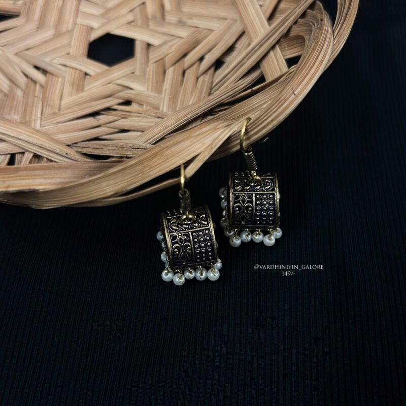 Hook Jhumkas - Gold