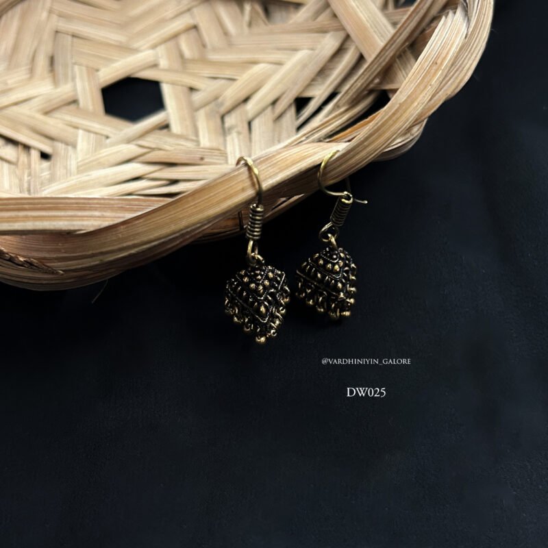 Hook Jhumkas - Gold