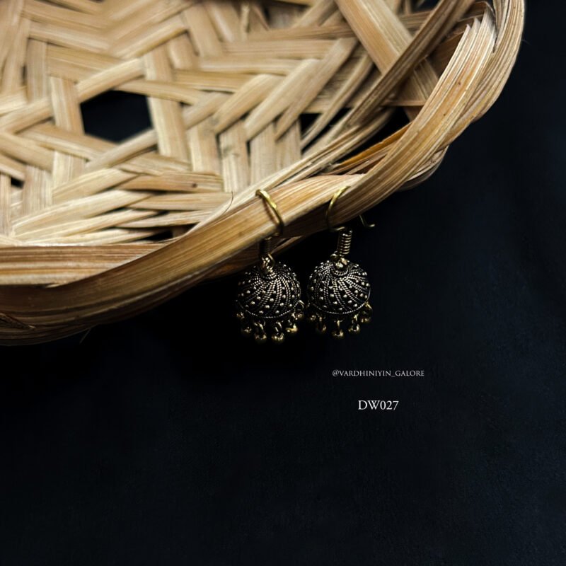 Hook Jhumkas - Gold
