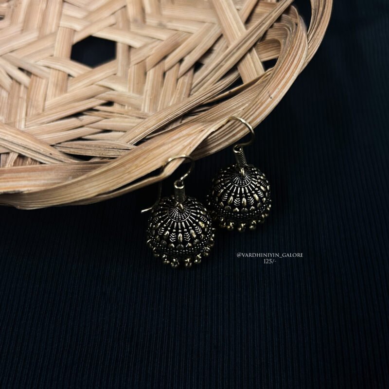 Hook Jhumkas - Gold