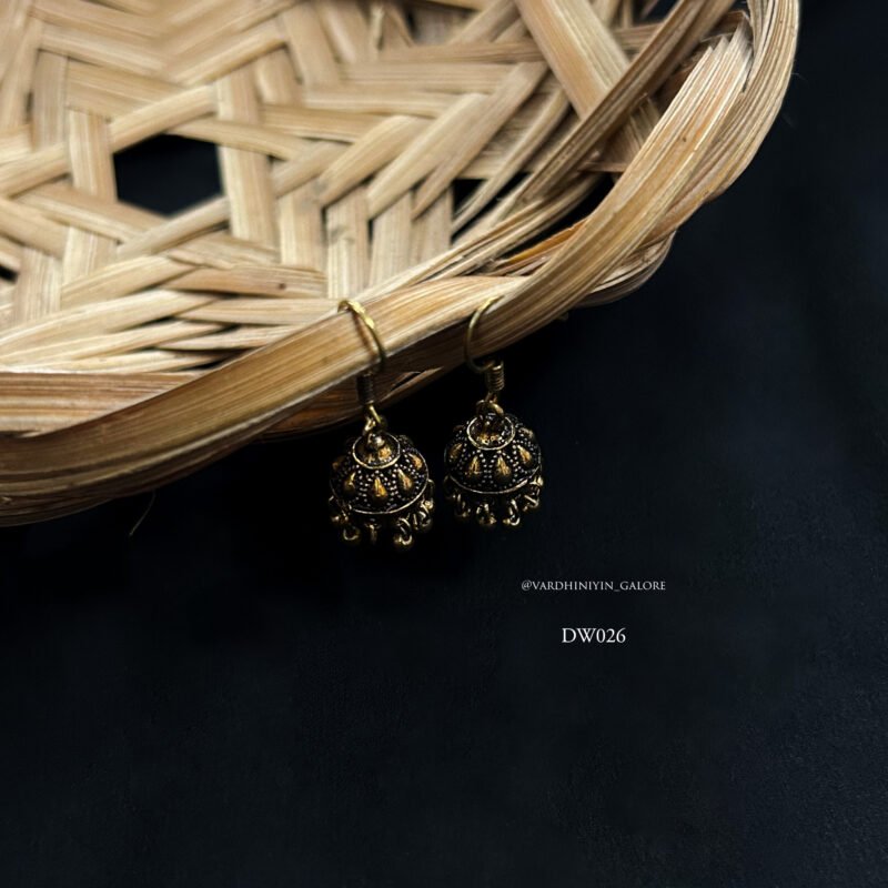 Hook Jhumkas - Gold