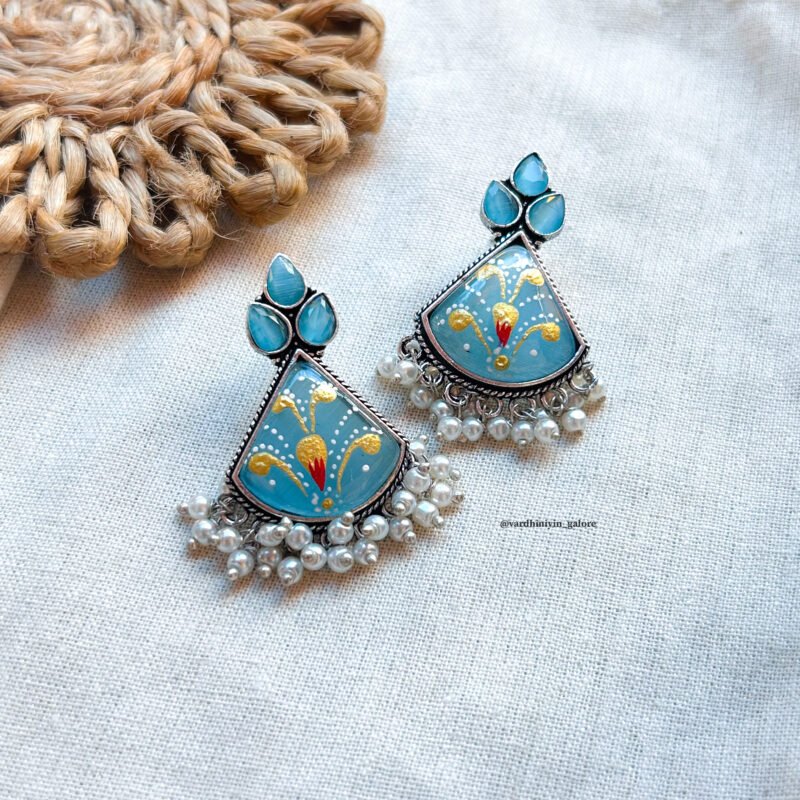 Gohar - Handpainted Danglers - Image 2