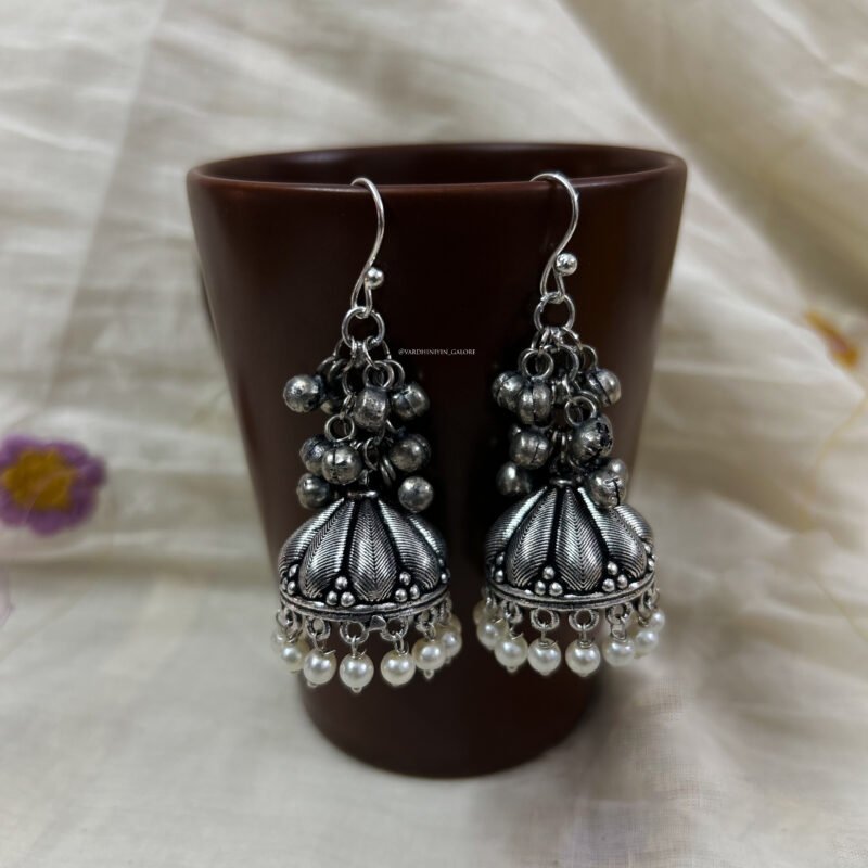 Mitra Gungroo Top Gopura Hook Jhumkas
