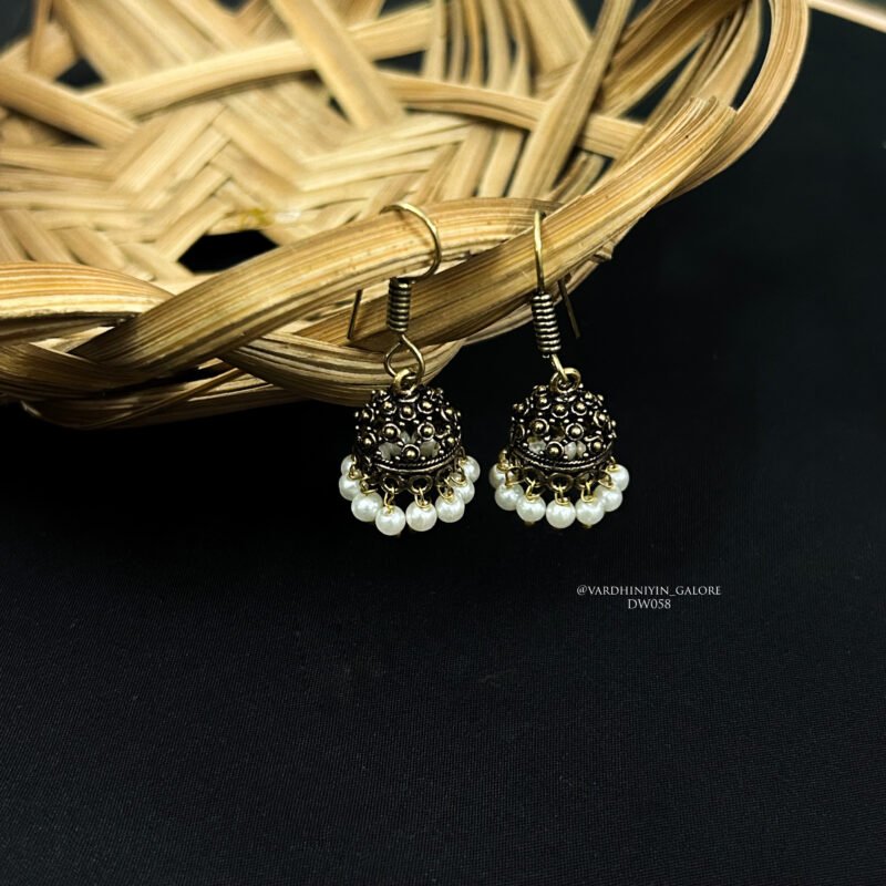 Hook Jhumkas - Gold
