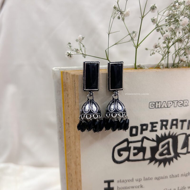 Tikki Rectangular Jhumkas - Image 8