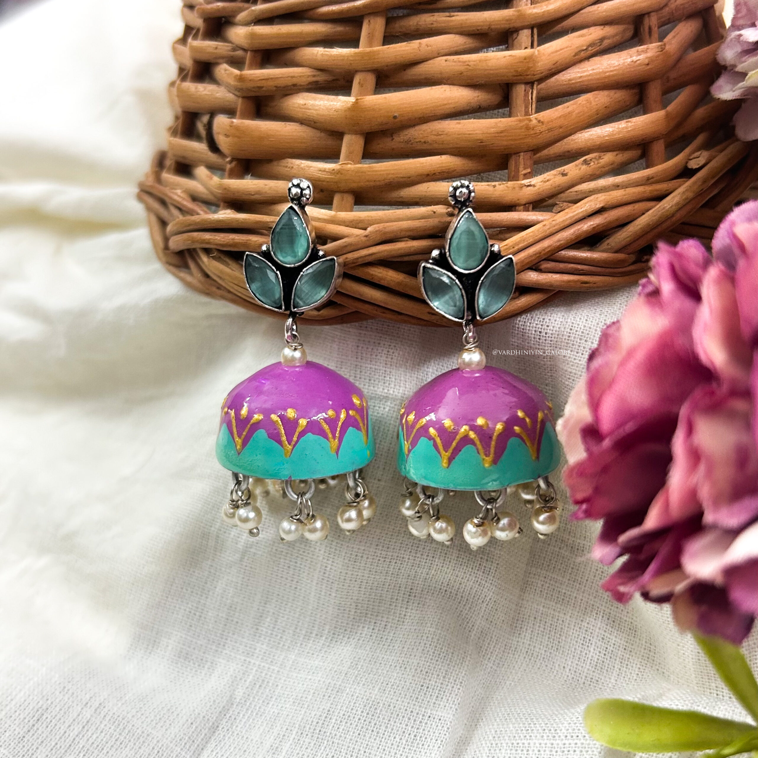 Aarika Handmade Jaipur Jhumkas