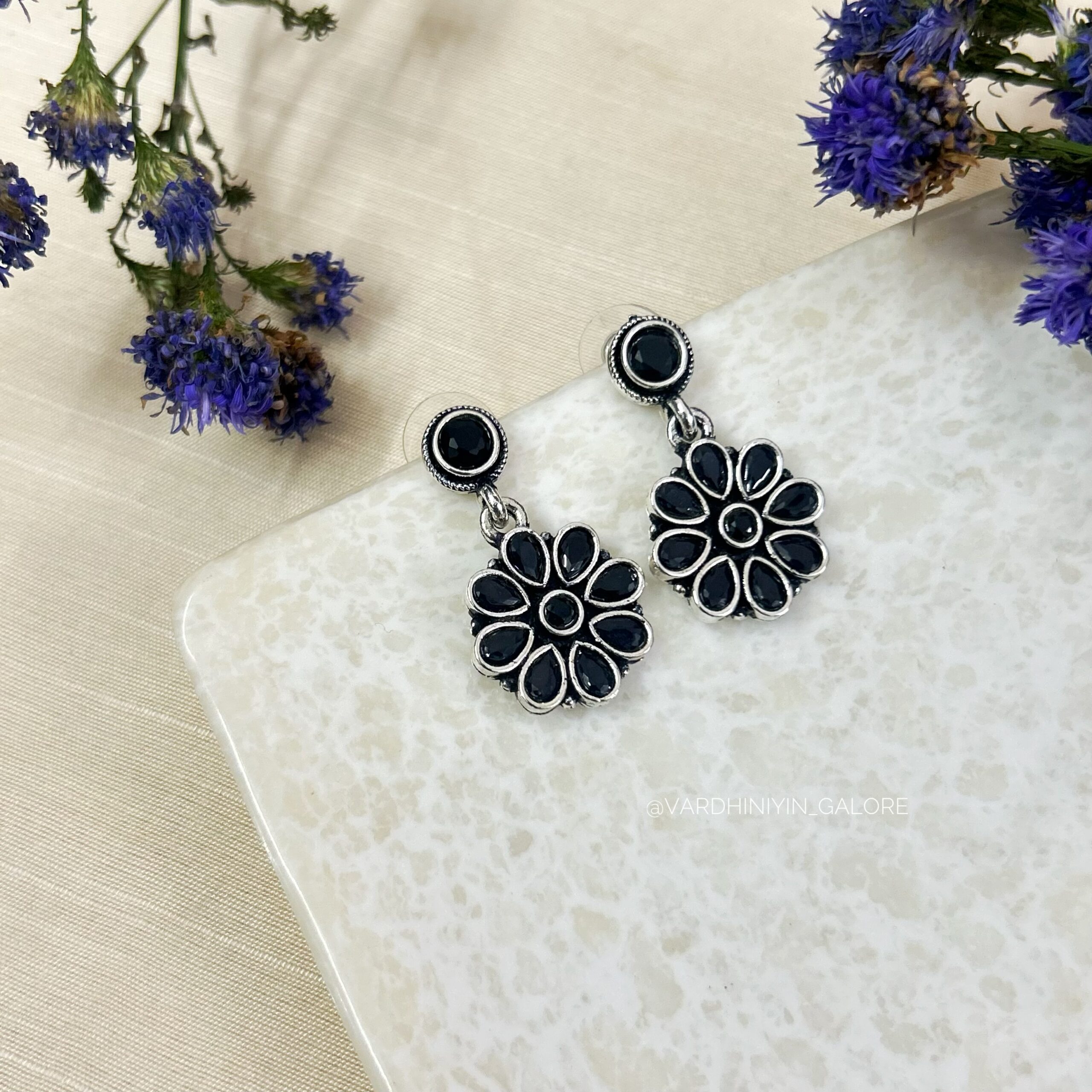 Tara Floral Studs - Image 3