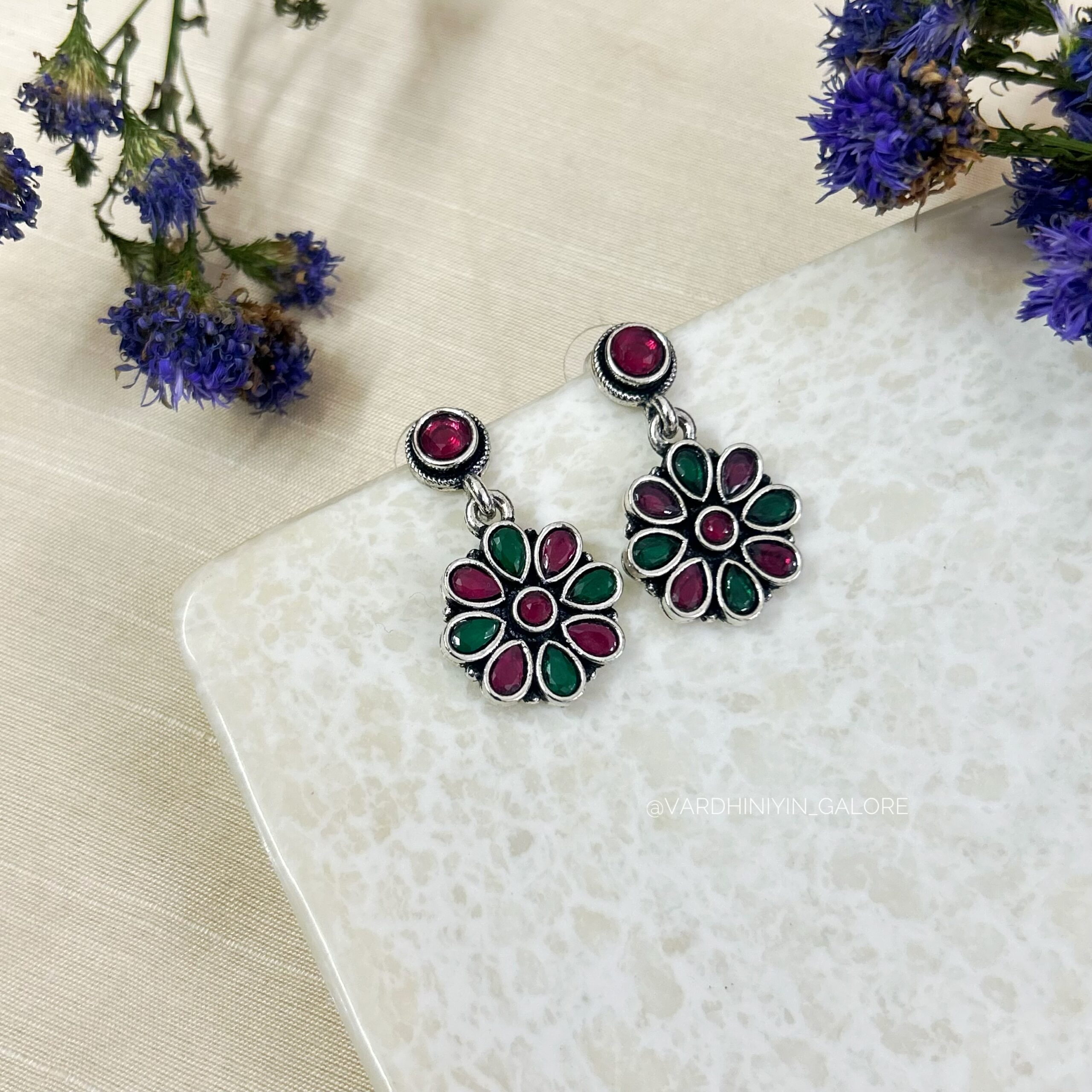 Tara Floral Studs - Image 6
