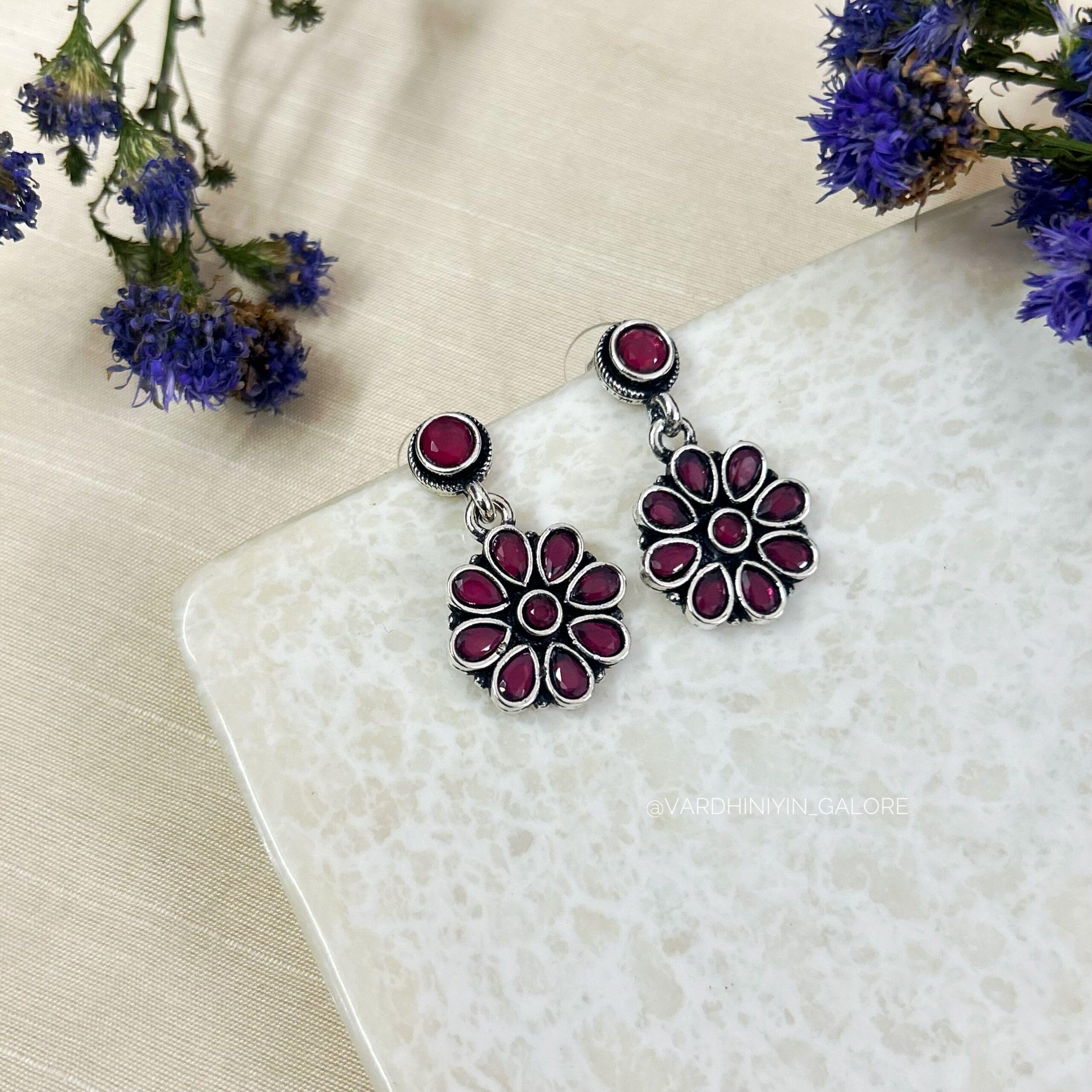 Tara Floral Studs - Image 7
