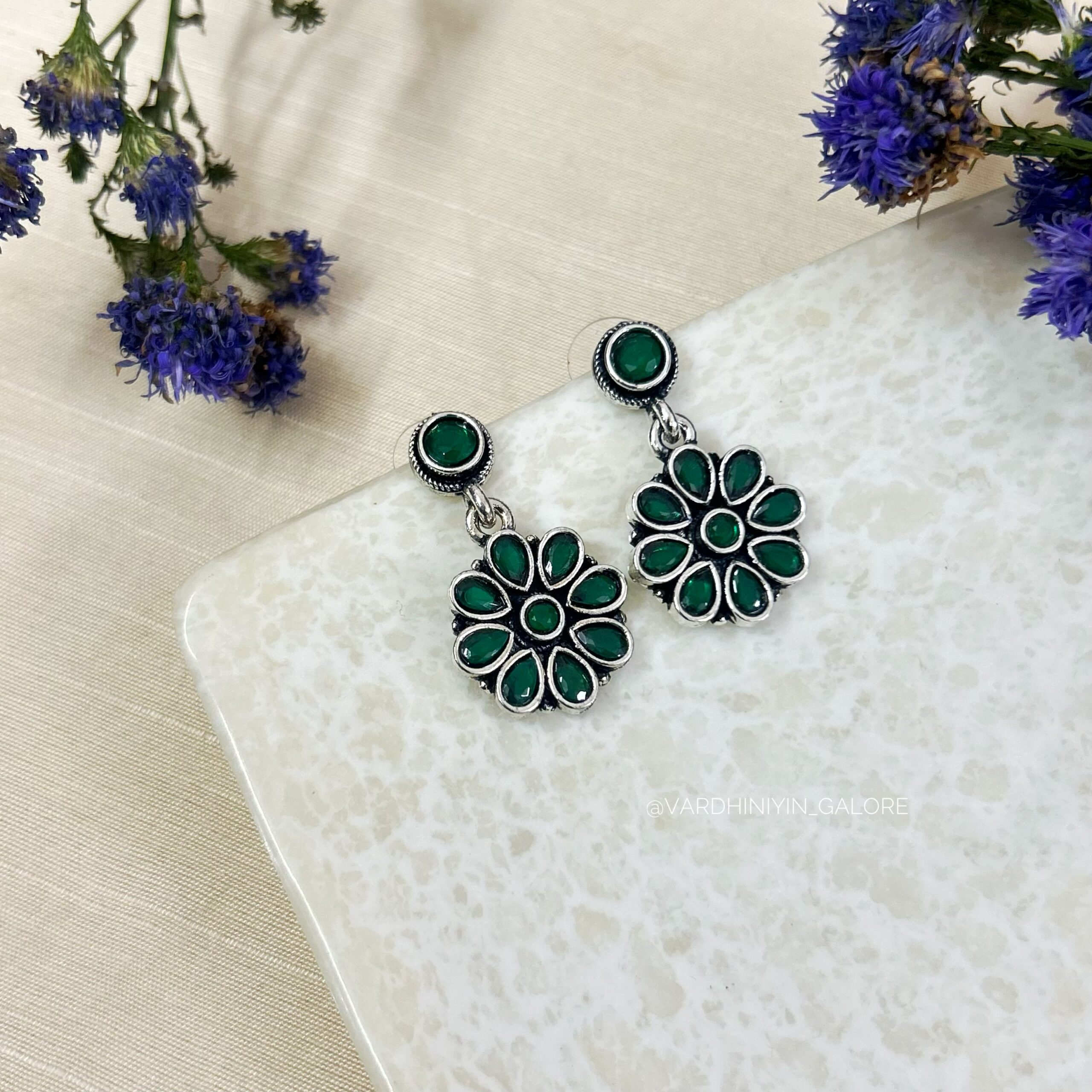 Tara Floral Studs - Image 9