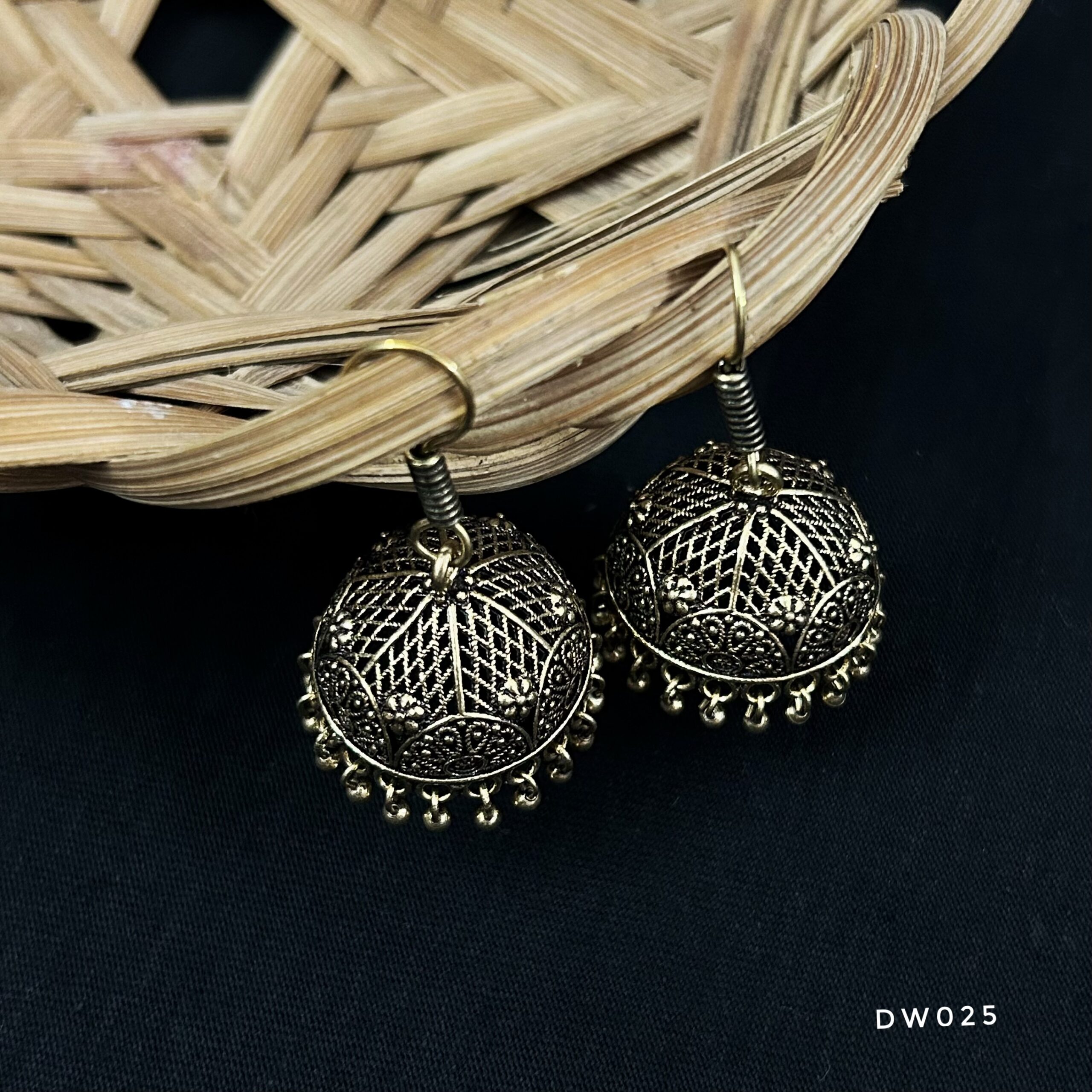 Dailywear Antique Gold Jhumki