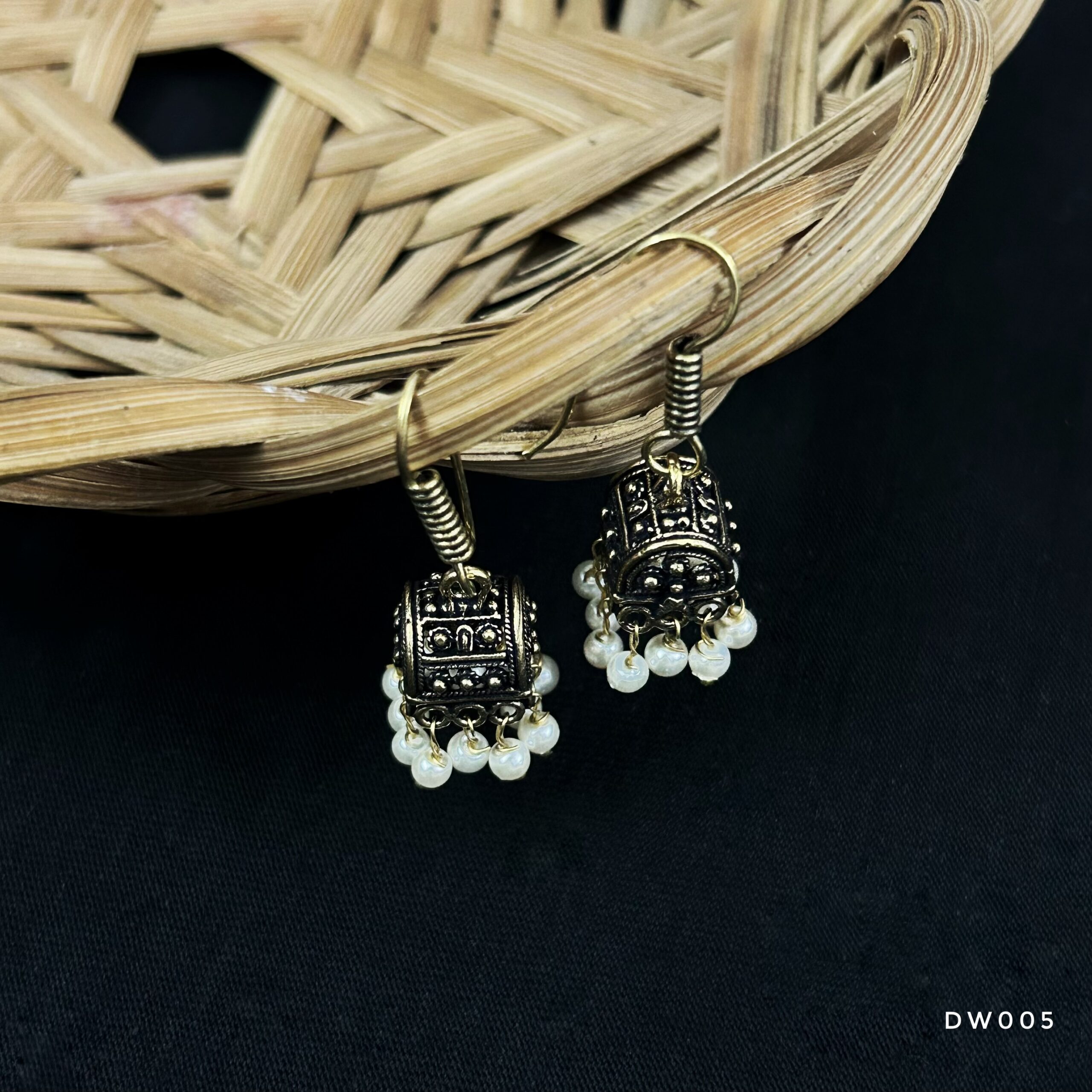 Dailywear Antique Gold Jhumki