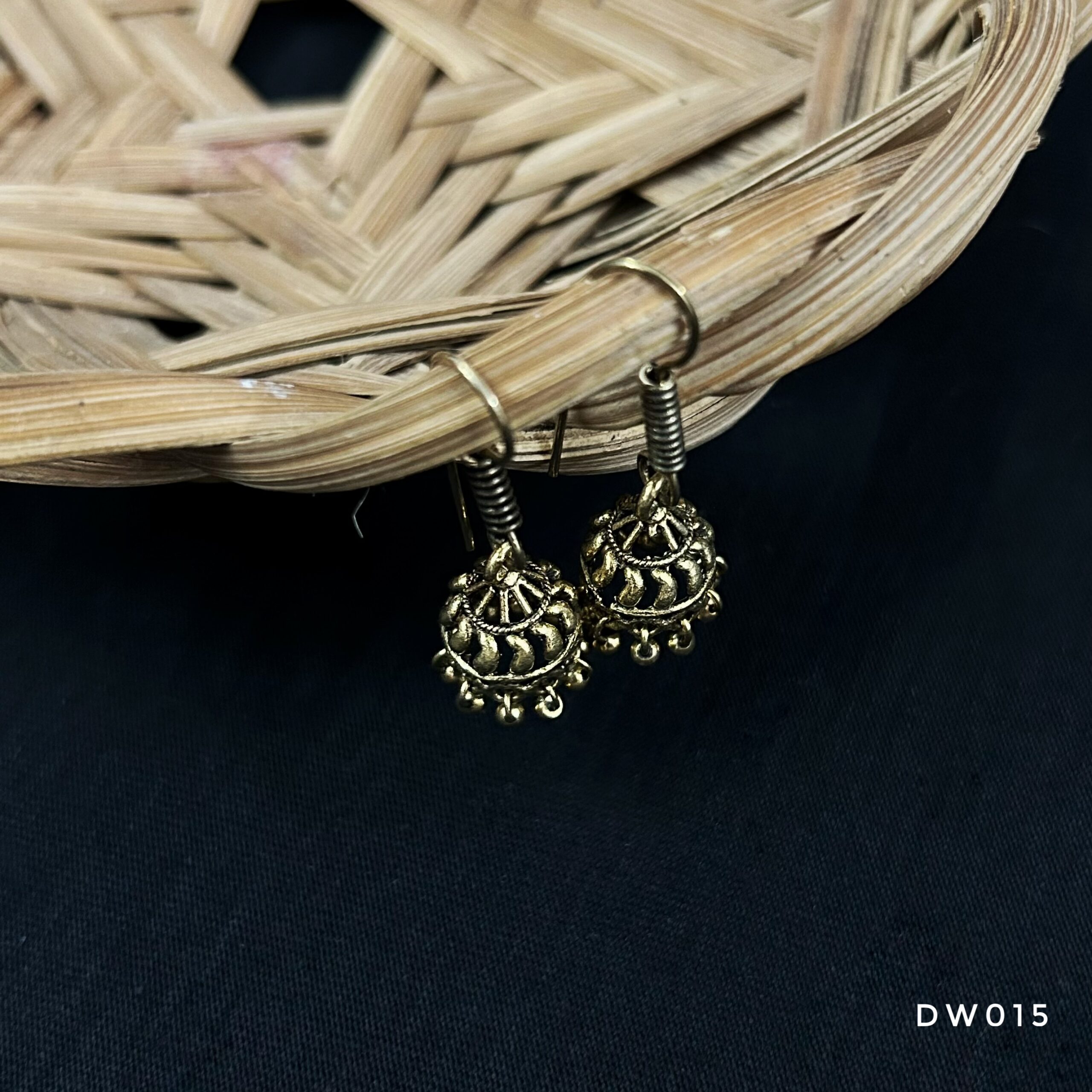 Dailywear Antique Gold Jhumki