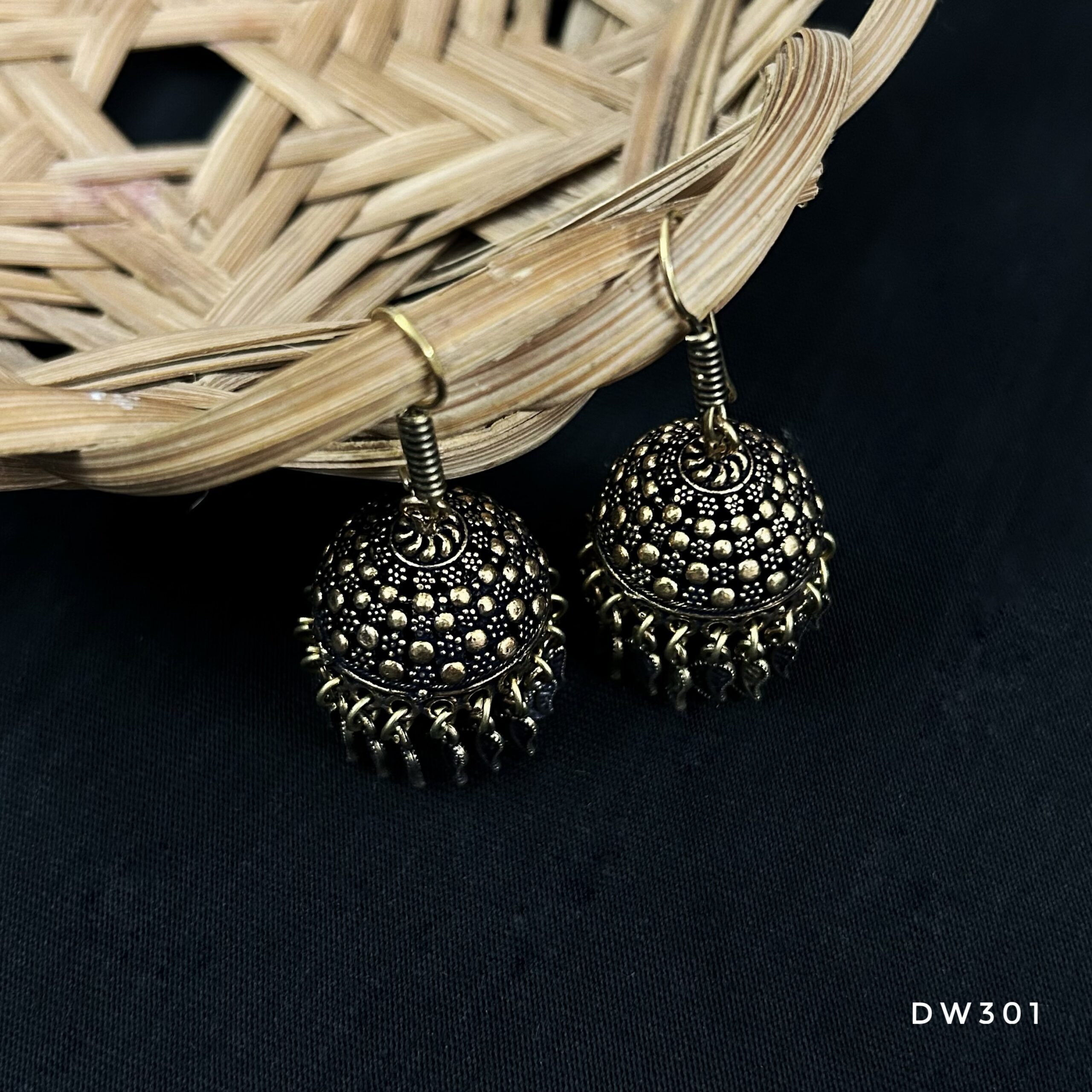 Dailywear Antique Gold Jhumki