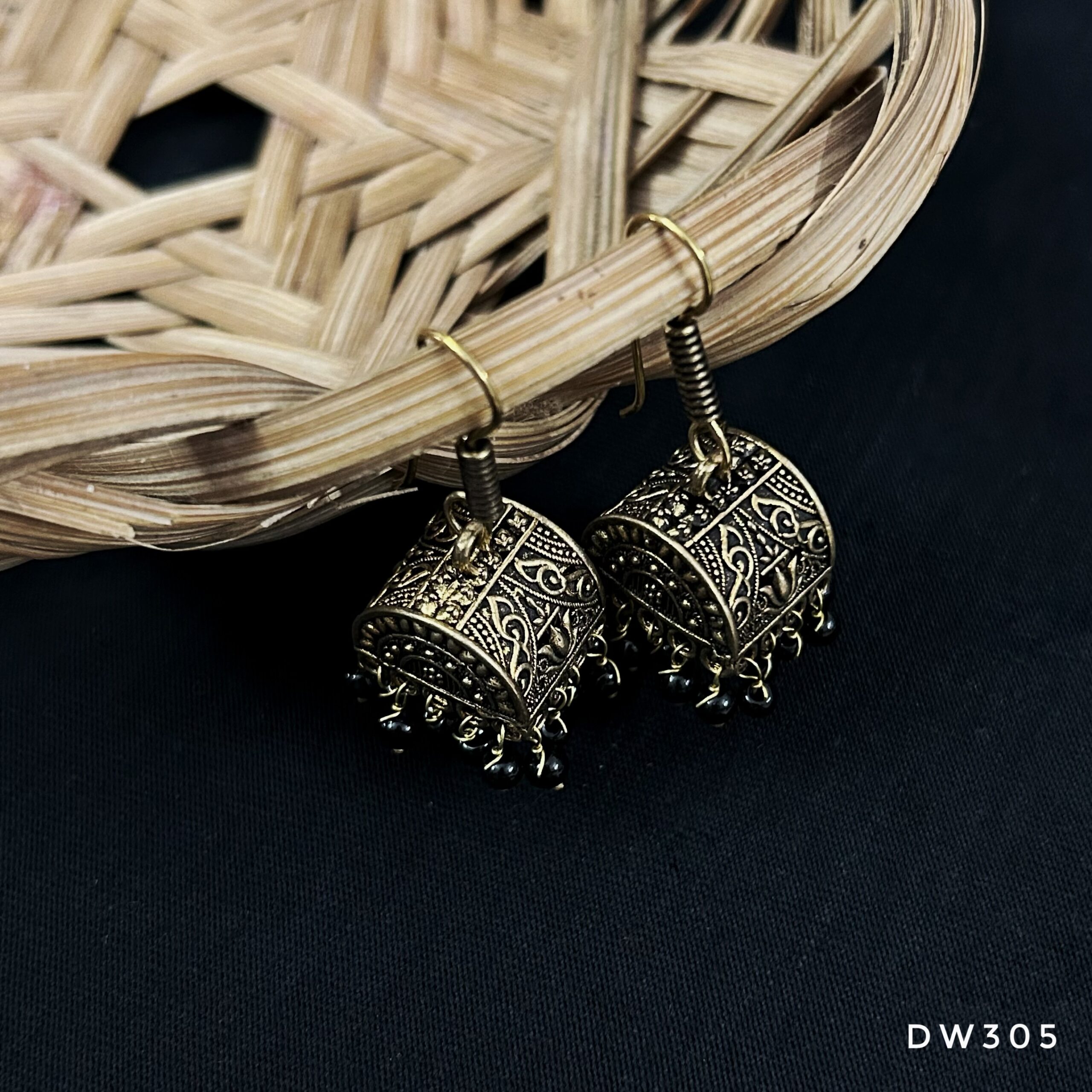 Dailywear Antique Gold Jhumki