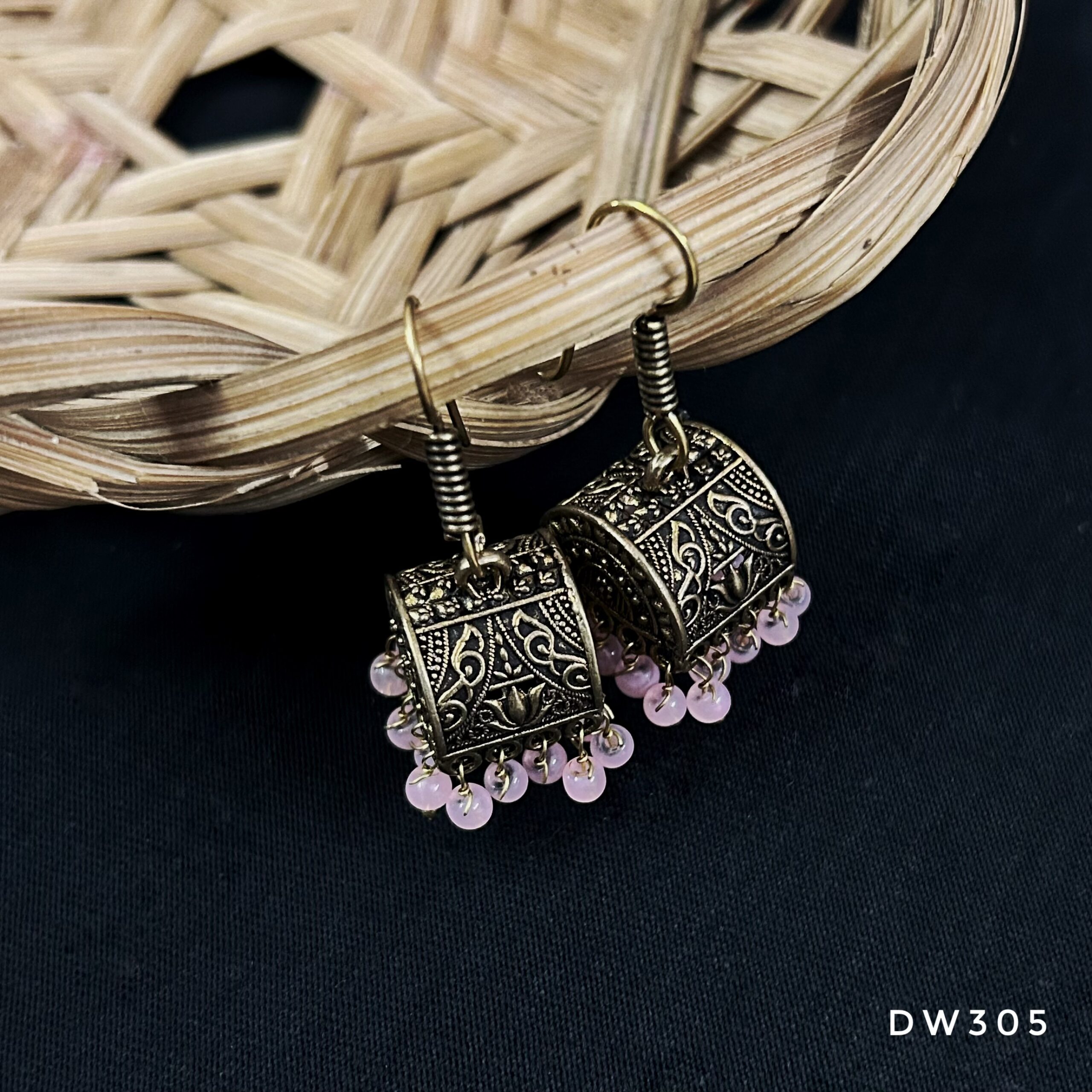 Dailywear Antique Gold Jhumki - Image 3