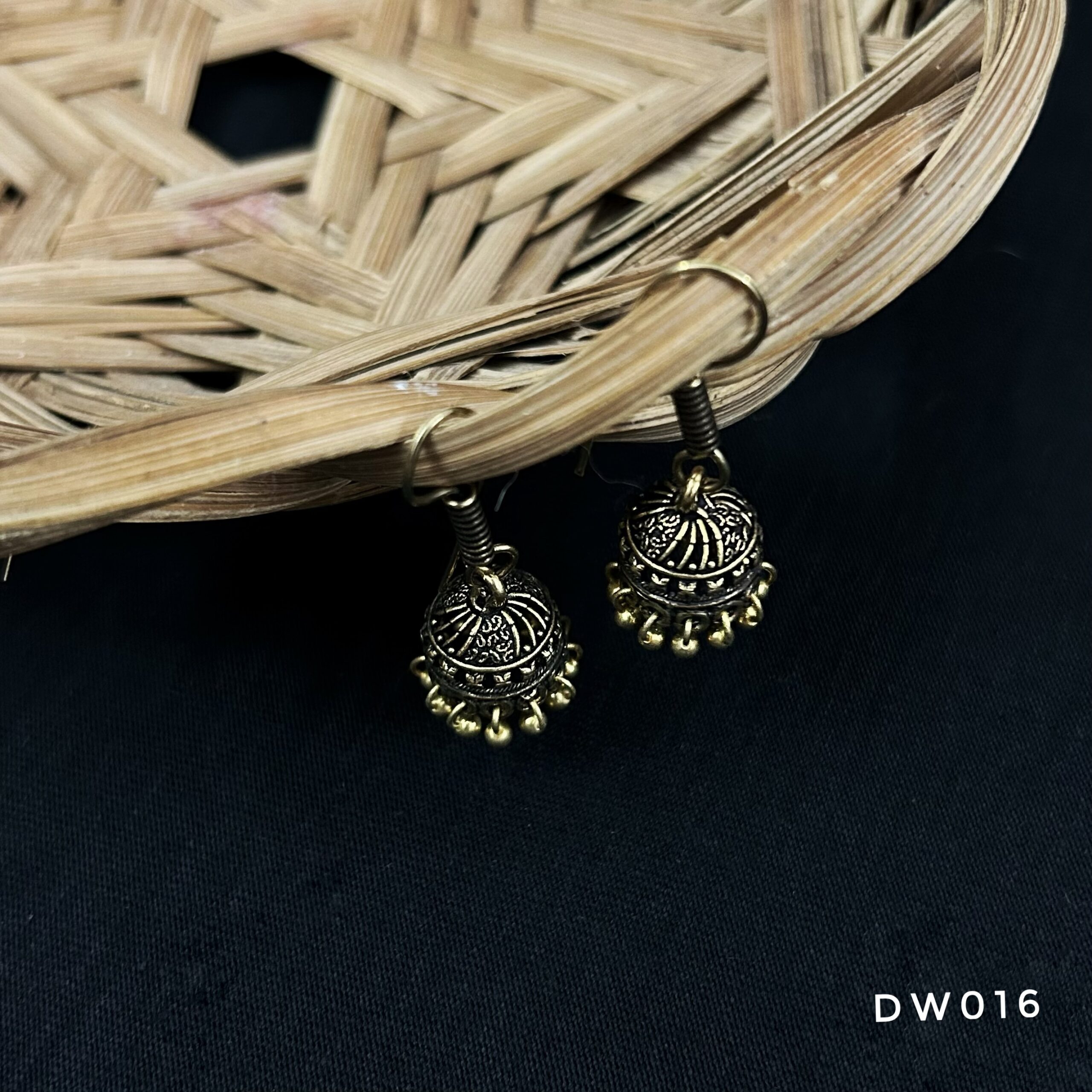 Dailywear Antique Gold Jhumki