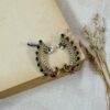 Navaratna Peacock Dual-Tone Earcuffs