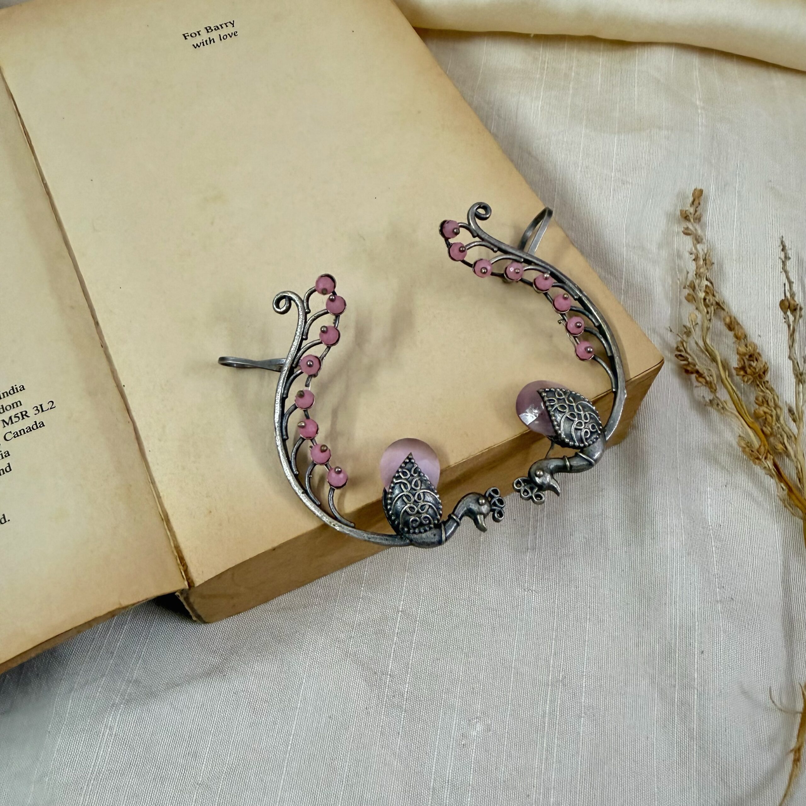 Heritage Silver Peacock Cuffs - Image 2
