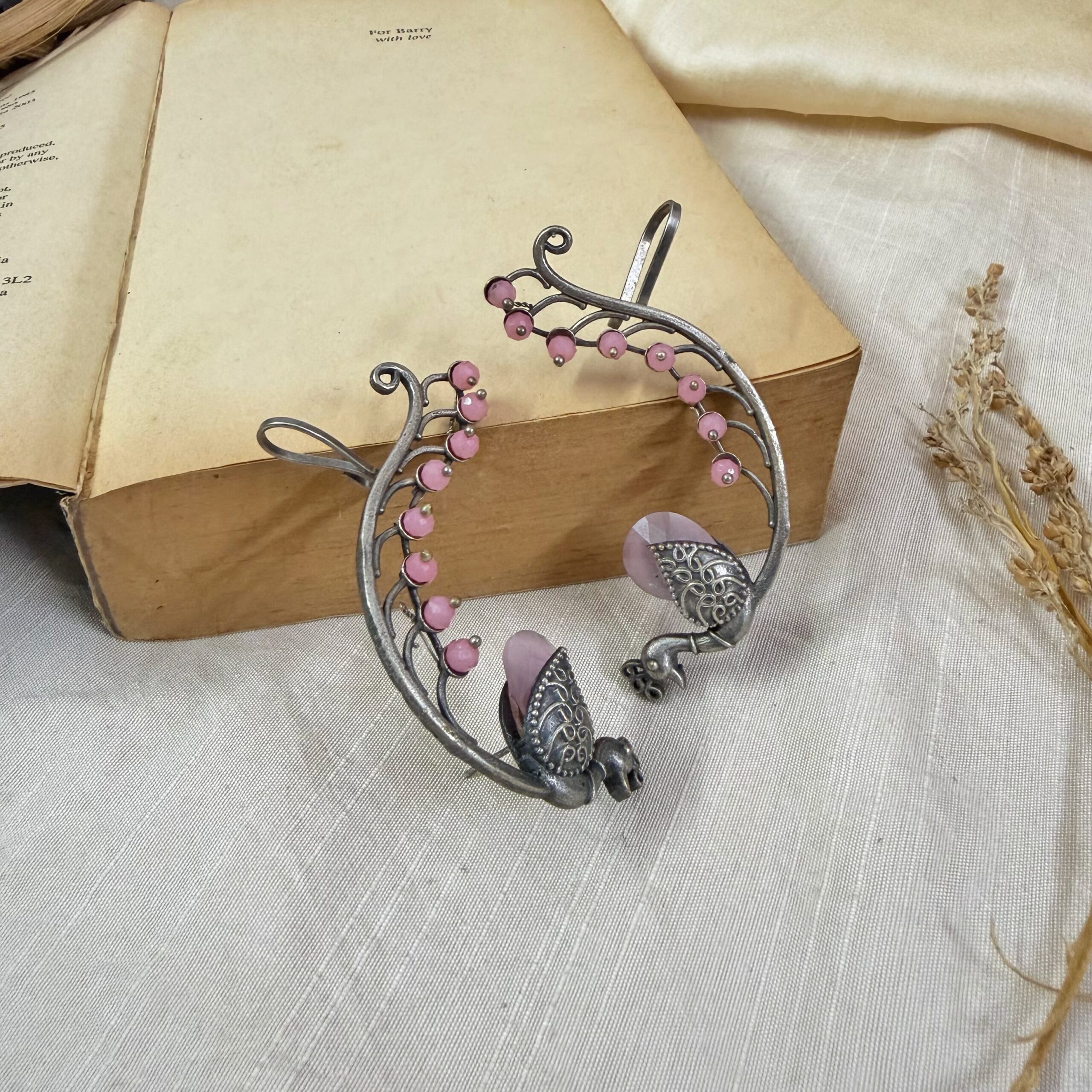 Heritage Silver Peacock Cuffs - Image 3