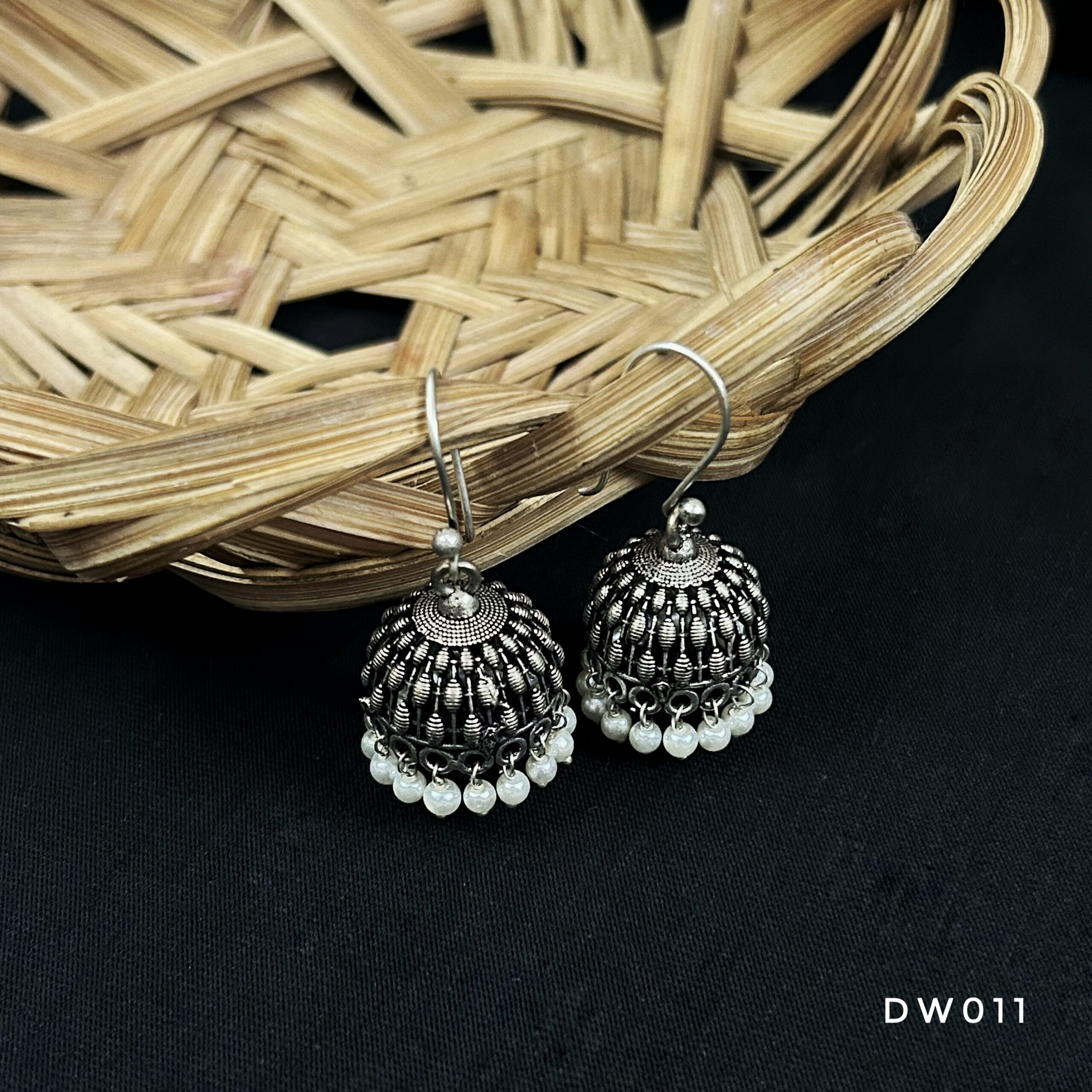Oxy Silver Hook Jhumki
