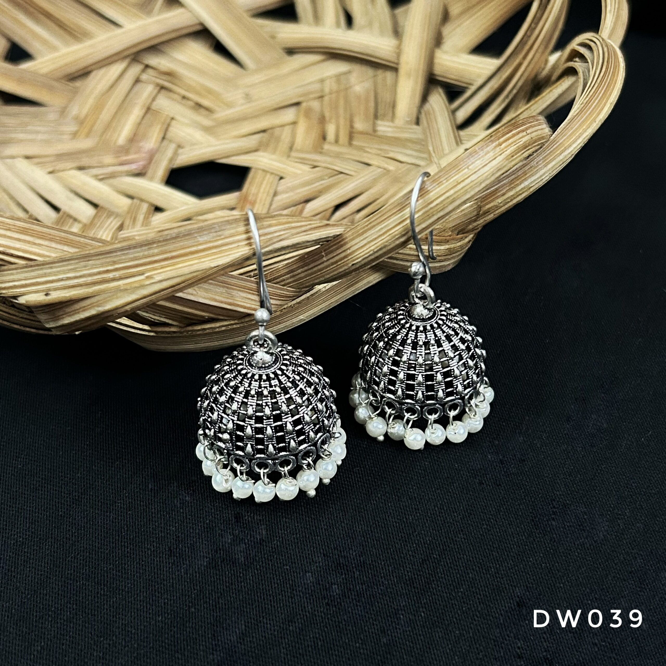Oxy Silver Hook Jhumki