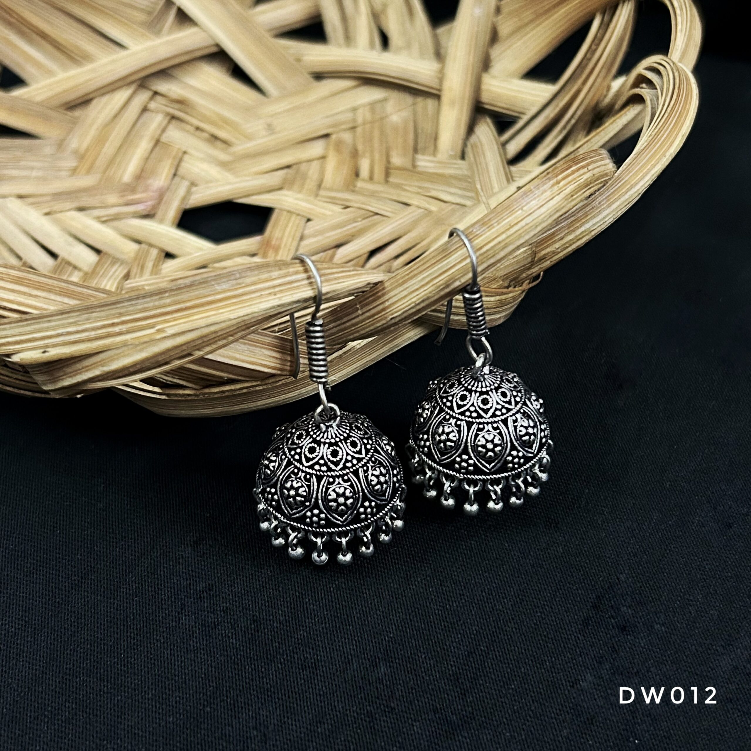 Oxy Silver Hook Jhumki