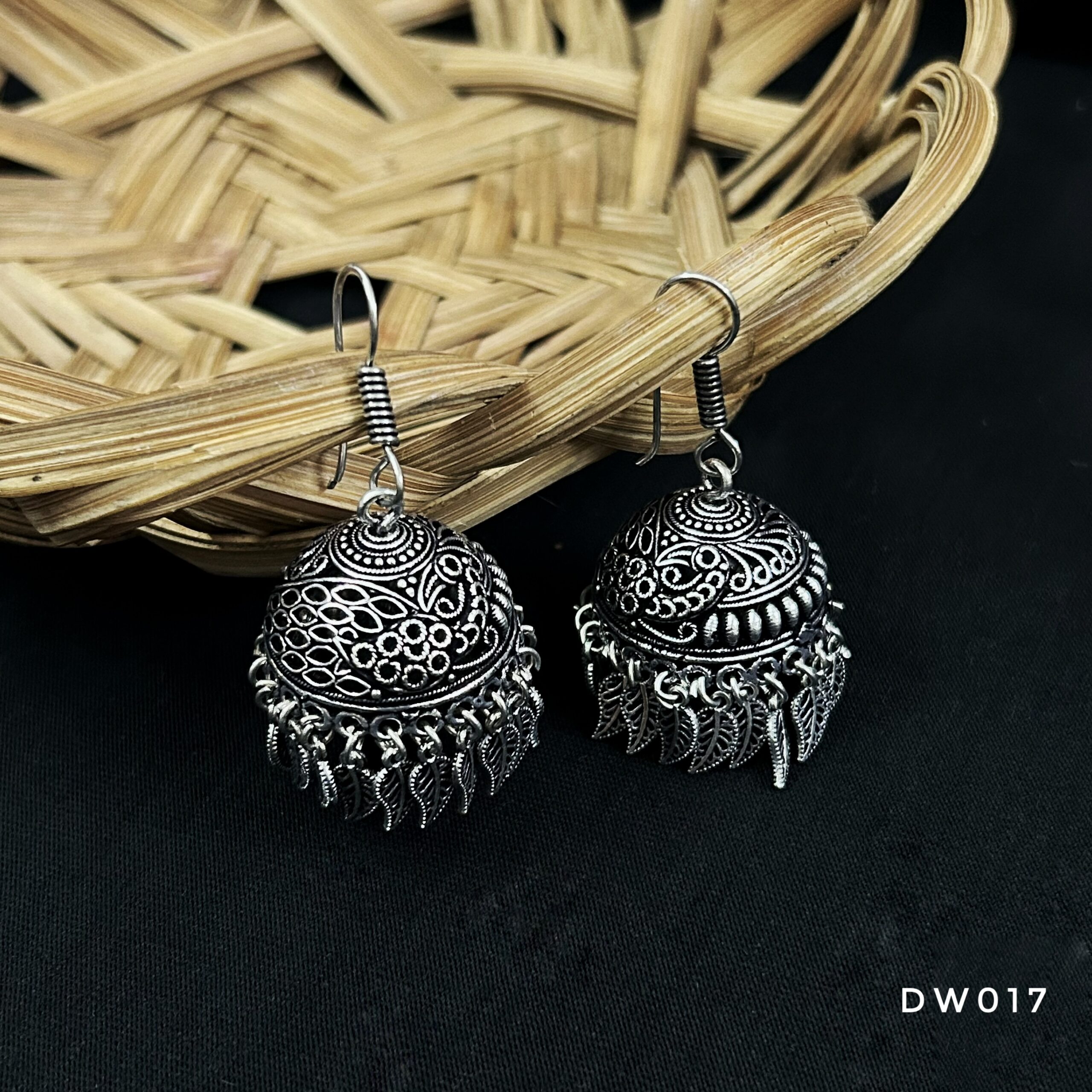 Oxy Silver Hook Jhumki