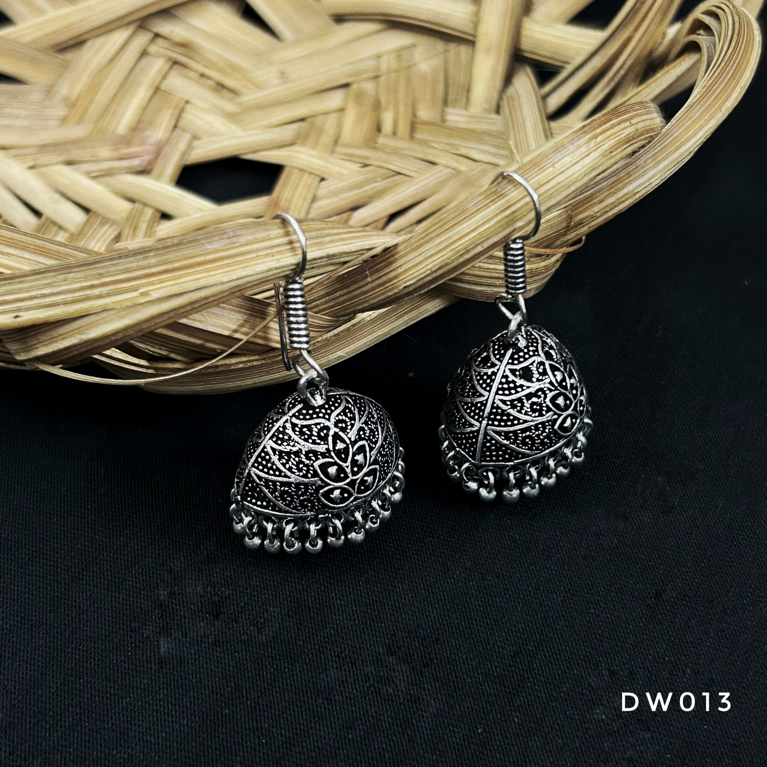 Oxy Silver Hook Jhumki