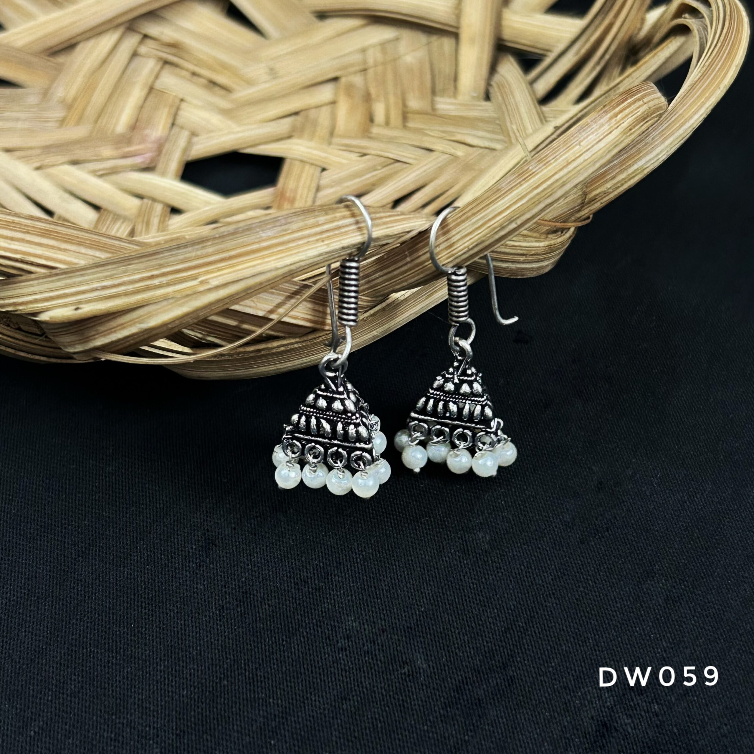 Oxy Silver Hook Jhumki