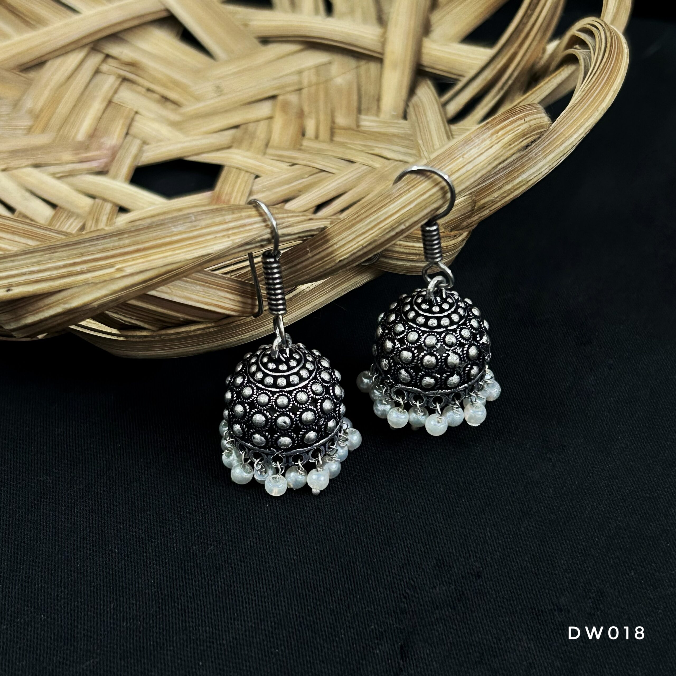 Oxy Silver Hook Jhumki