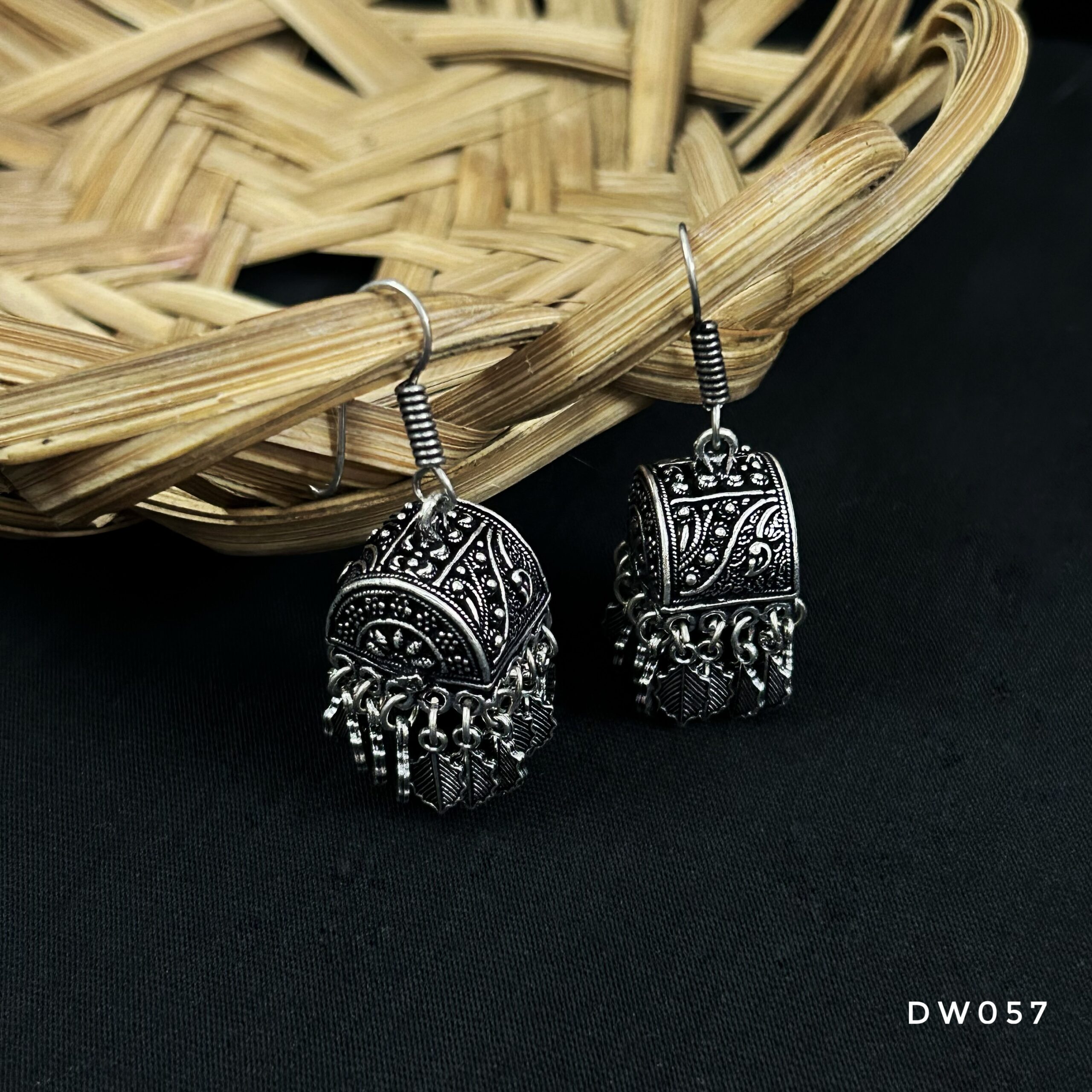 Oxy Silver Hook Jhumki