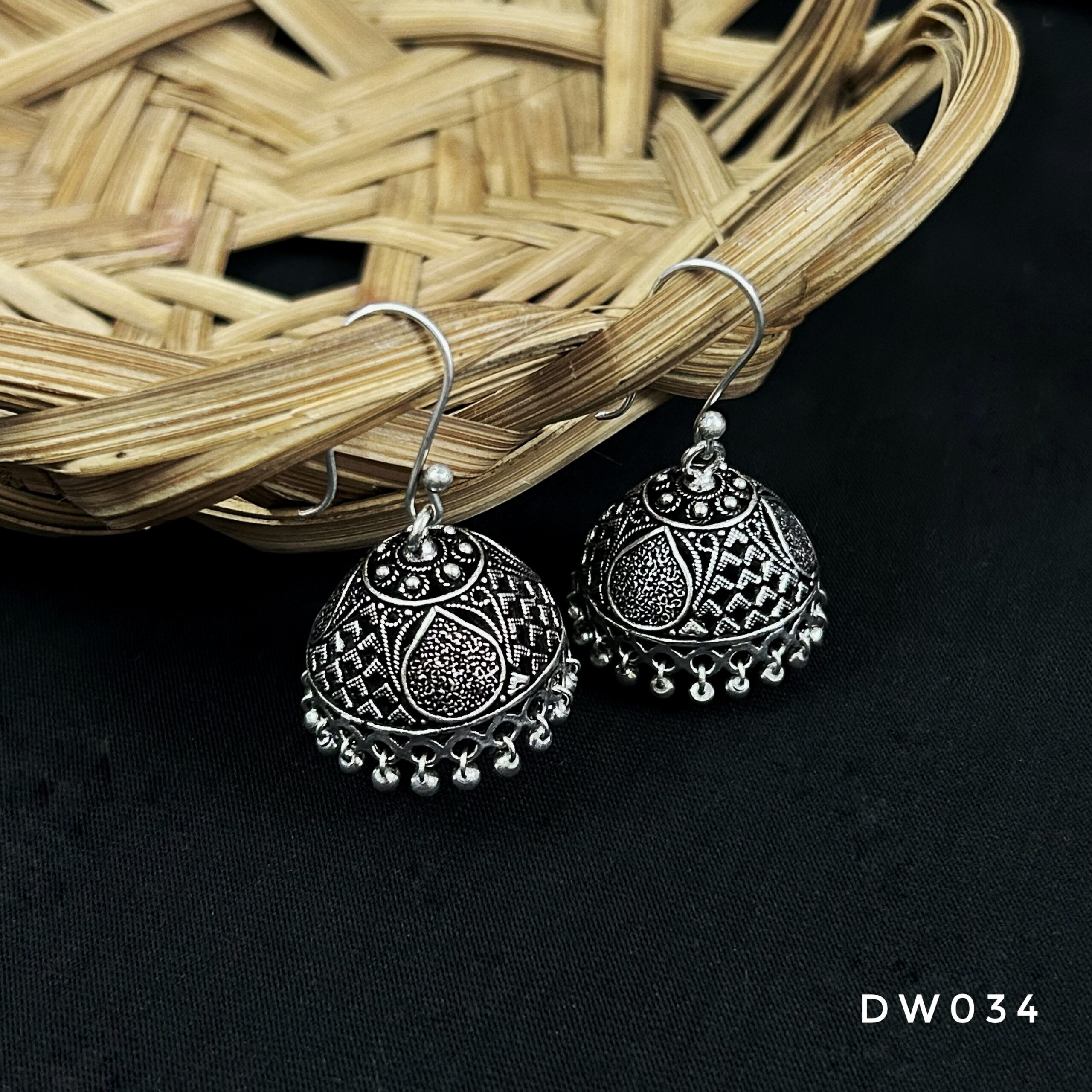 Oxy Silver Hook Jhumki