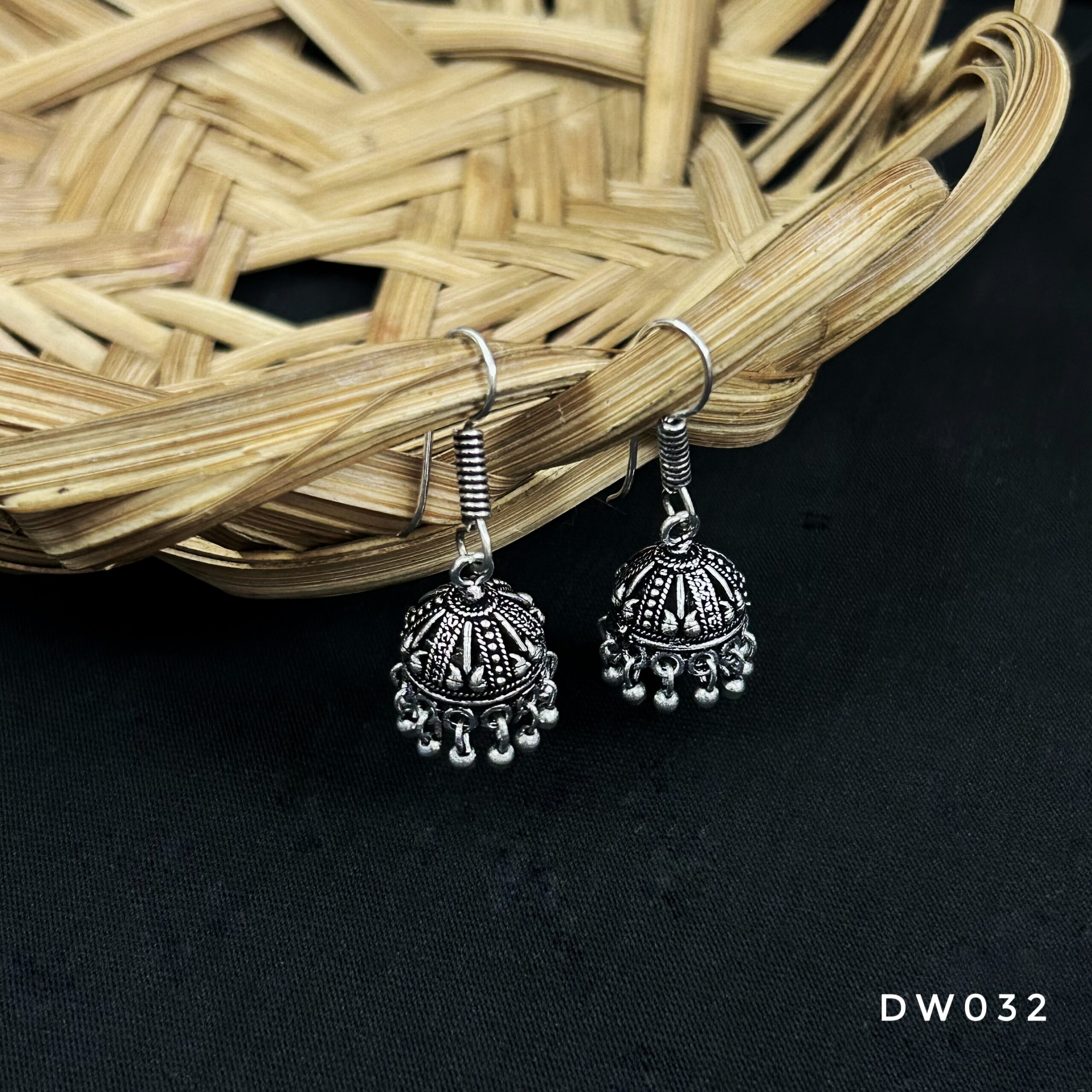 Oxy Silver Hook Jhumki