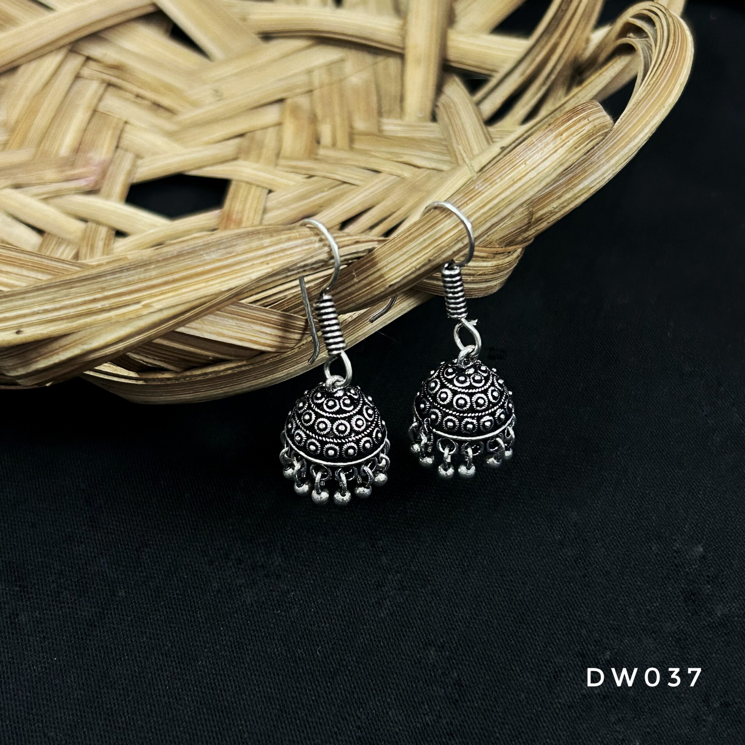 Oxy Silver Hook Jhumki