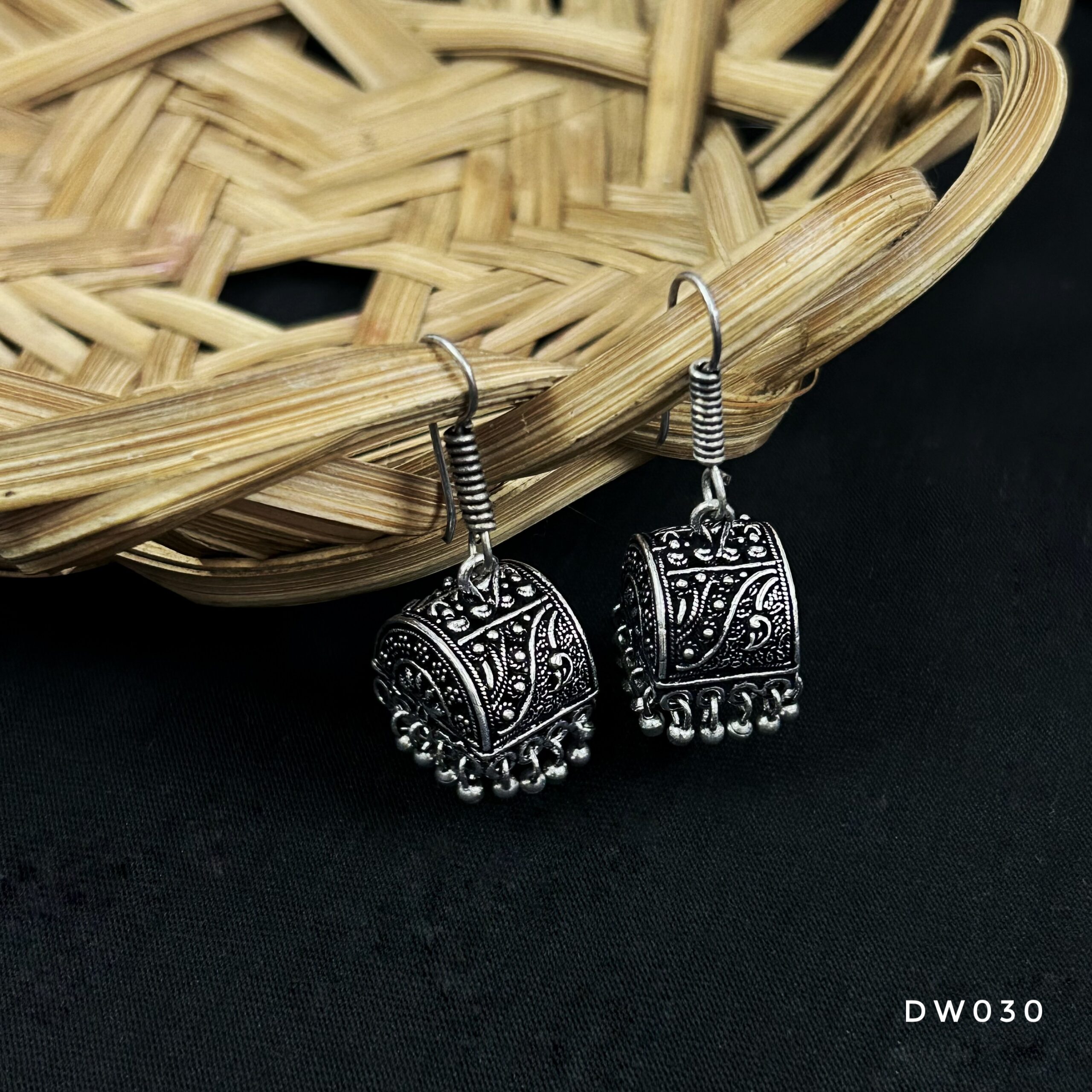 Oxy Silver Hook Jhumki