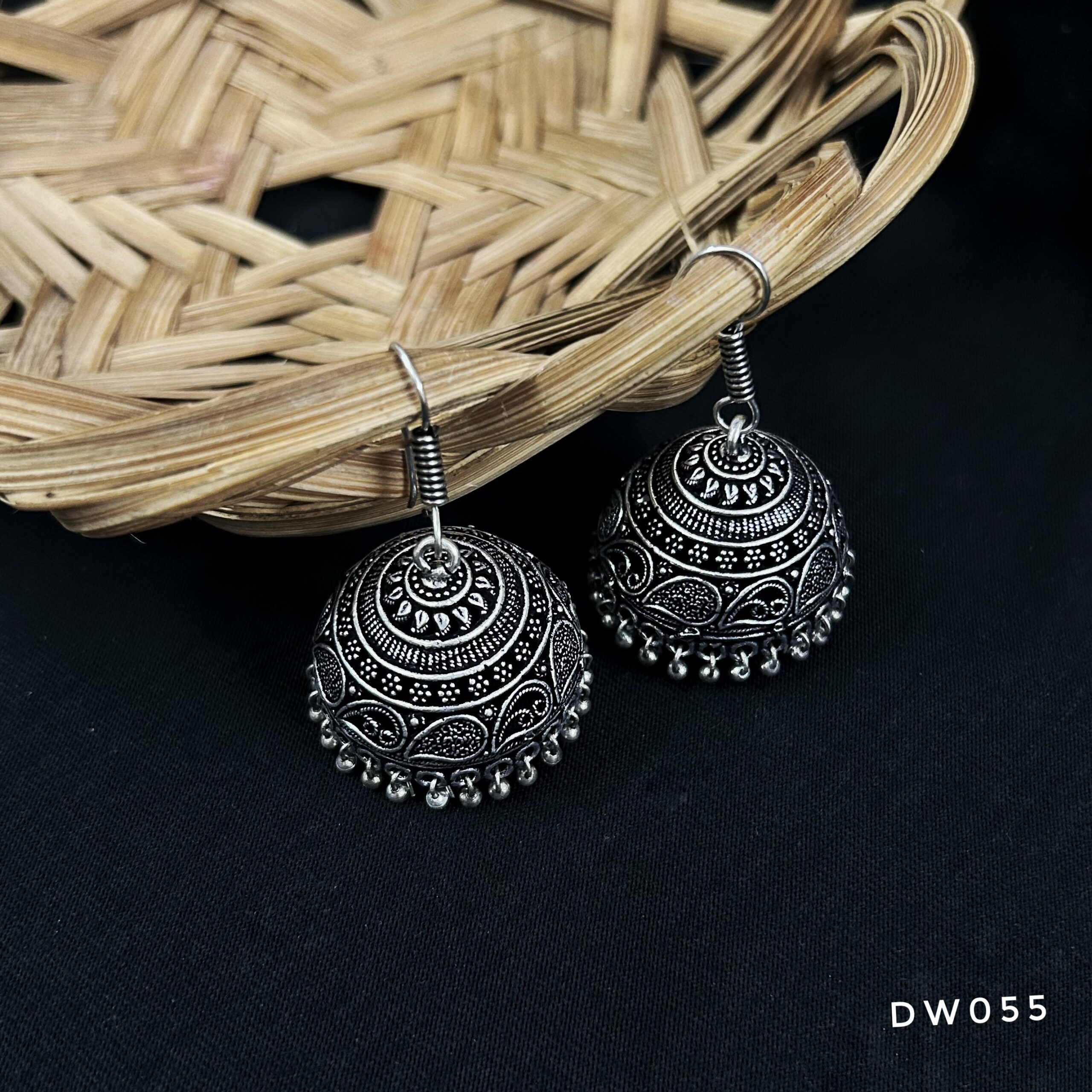 Oxy Silver Hook Jhumki
