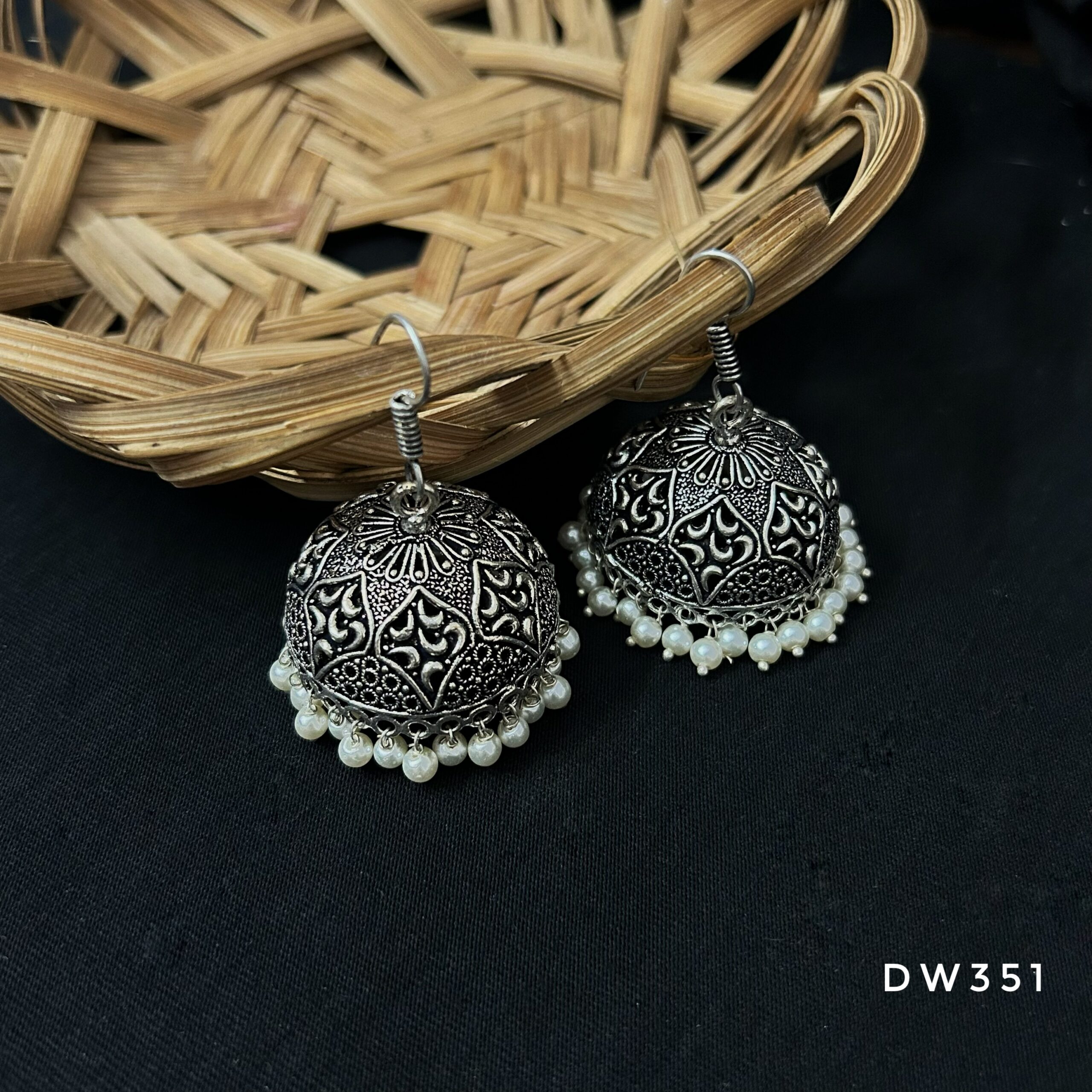 Oxy Silver Hook Jhumki