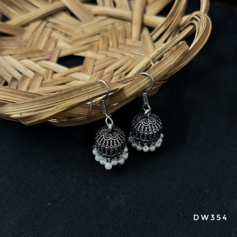 Oxy Silver Hook Jhumki