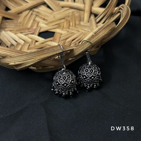 Oxy Silver Hook Jhumki