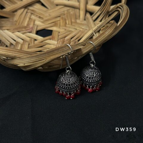 Oxy Silver Hook Jhumki