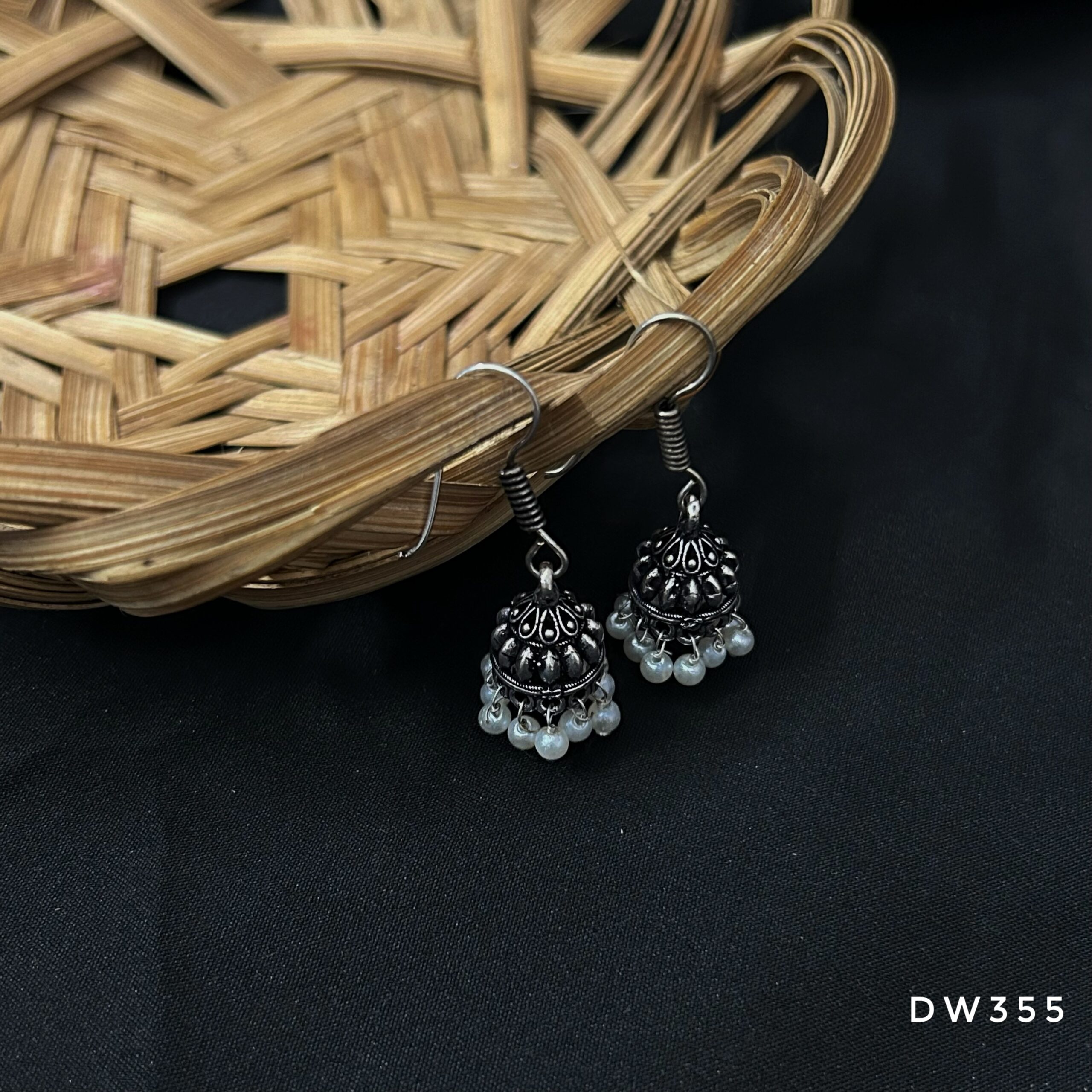 Oxy Silver Hook Jhumki