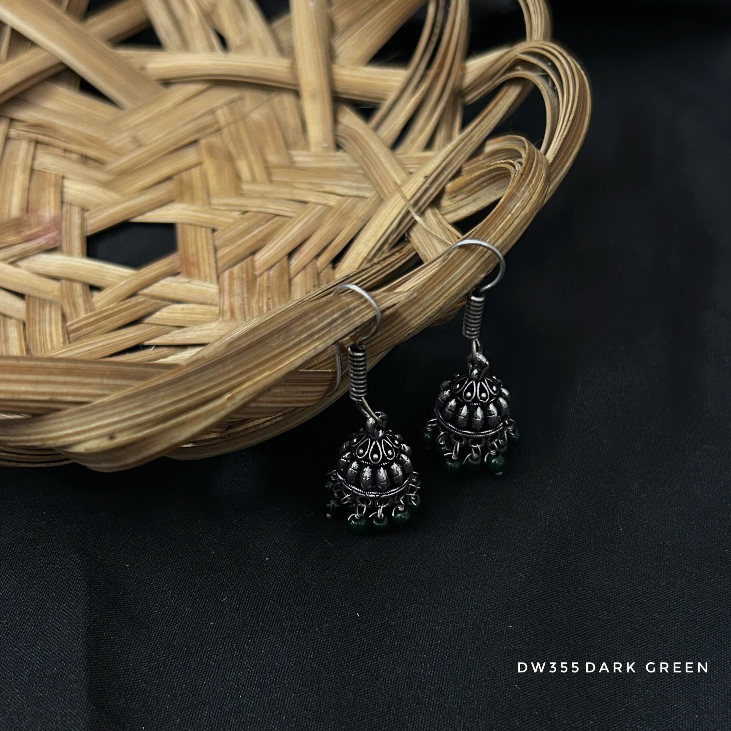Oxy Silver Hook Jhumki - Image 2