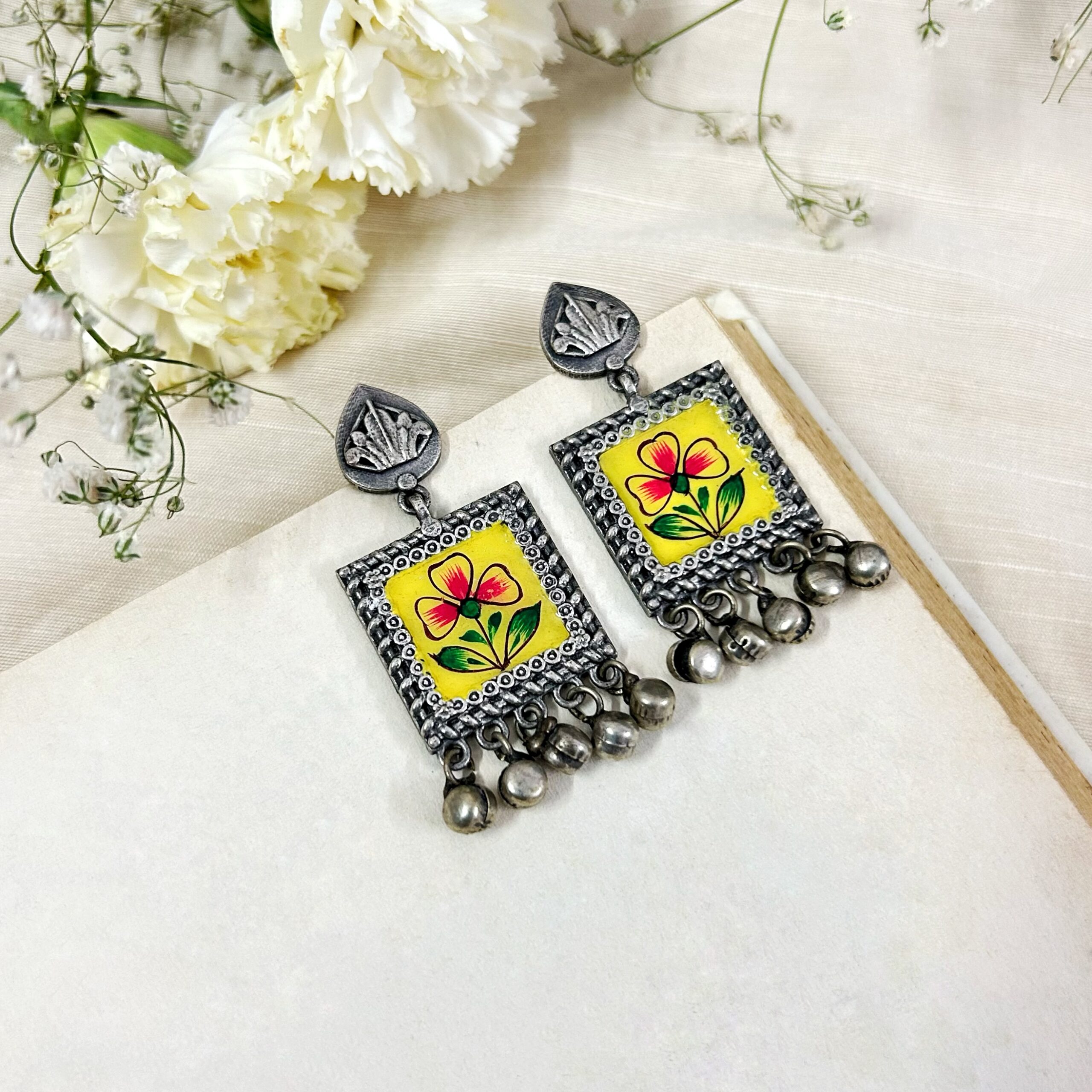 Madhubani Meadow Danglers